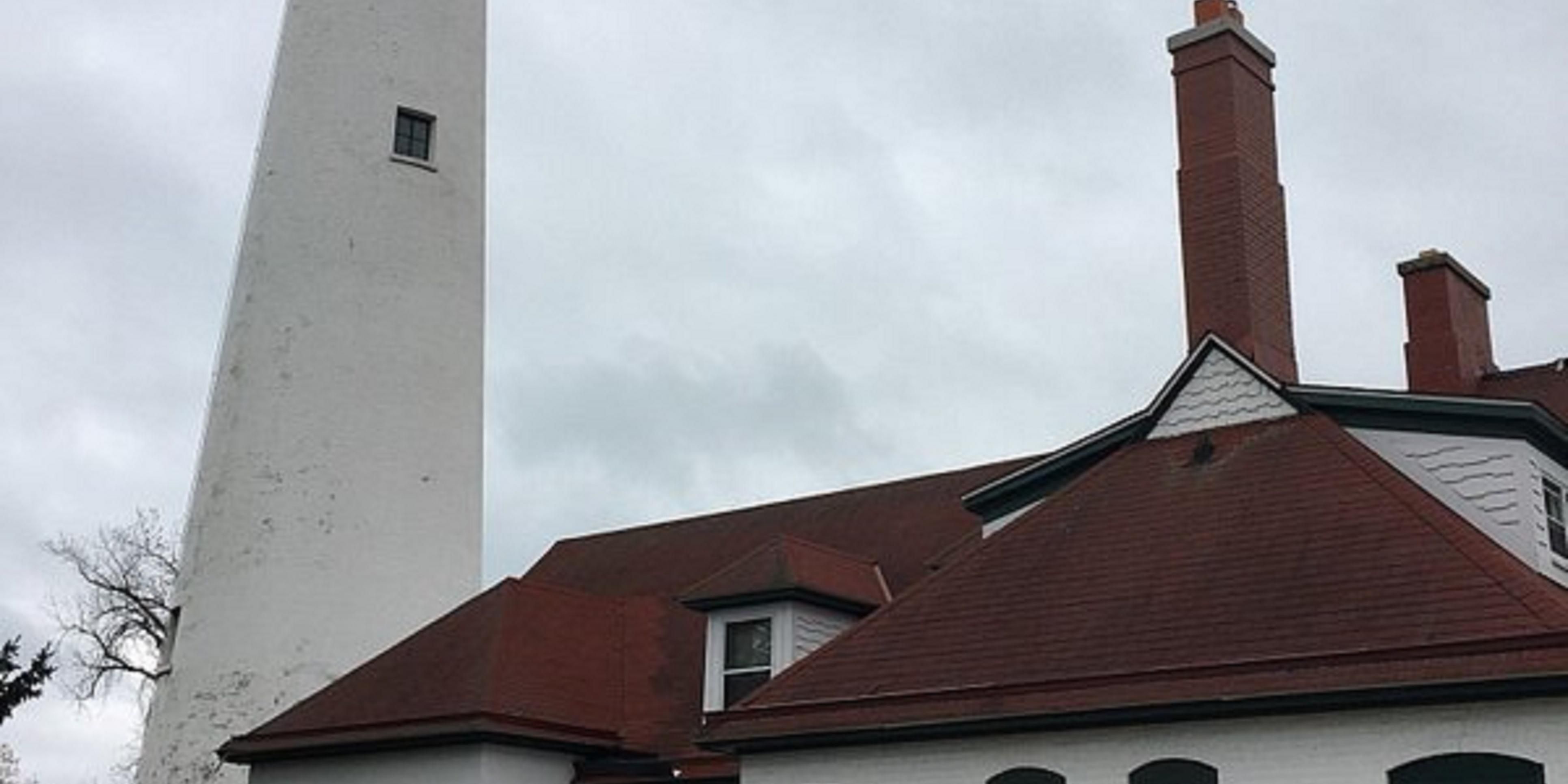 Located in the Village of Wind Point in Racine County, Wisconsin, the Wind Point Lighthouse stands 108 feet tall and is listed on the National Register of Historic Places.
