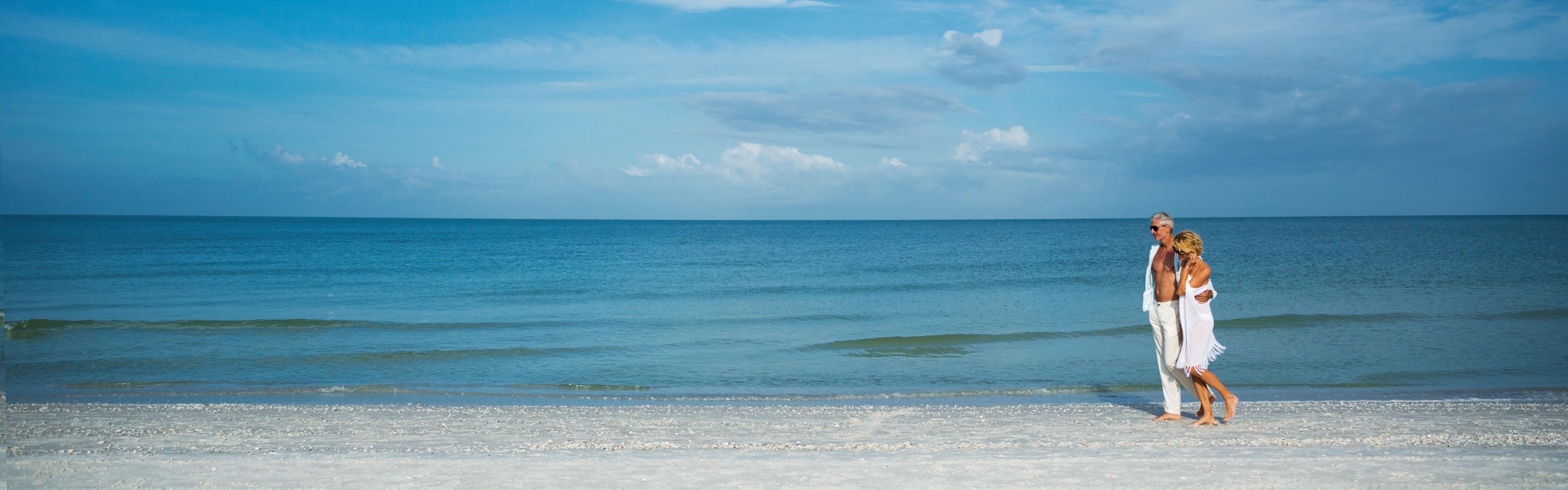 Explore the white sands of Naples Beach steps from our hotel.