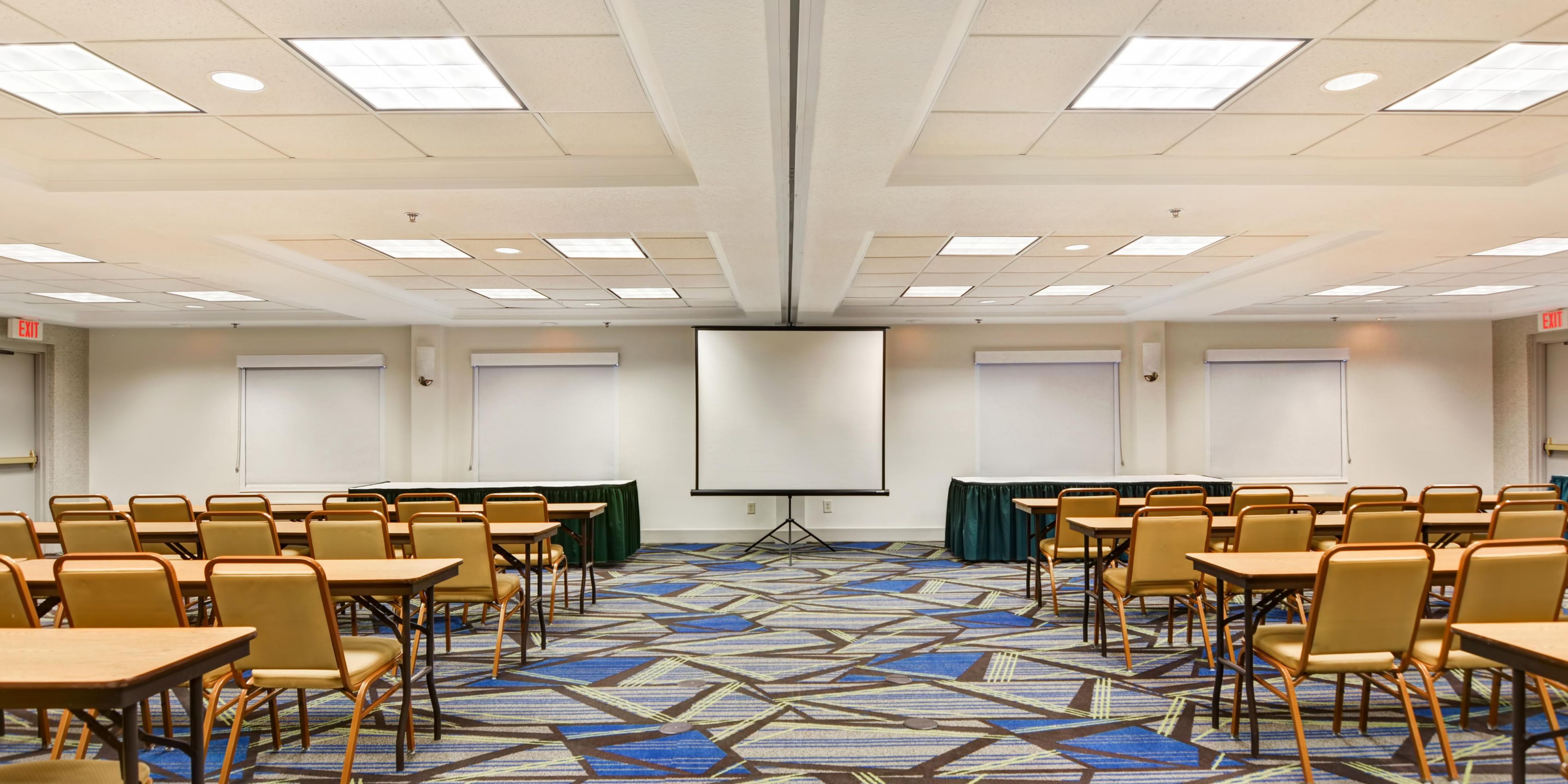Our hotel offers 1612 sq. ft of flexible meeting space for your important meetings or casual get-togethers for up to 80 people. Contact our hotel directly for availability and group pricing, (262) 787-0700.