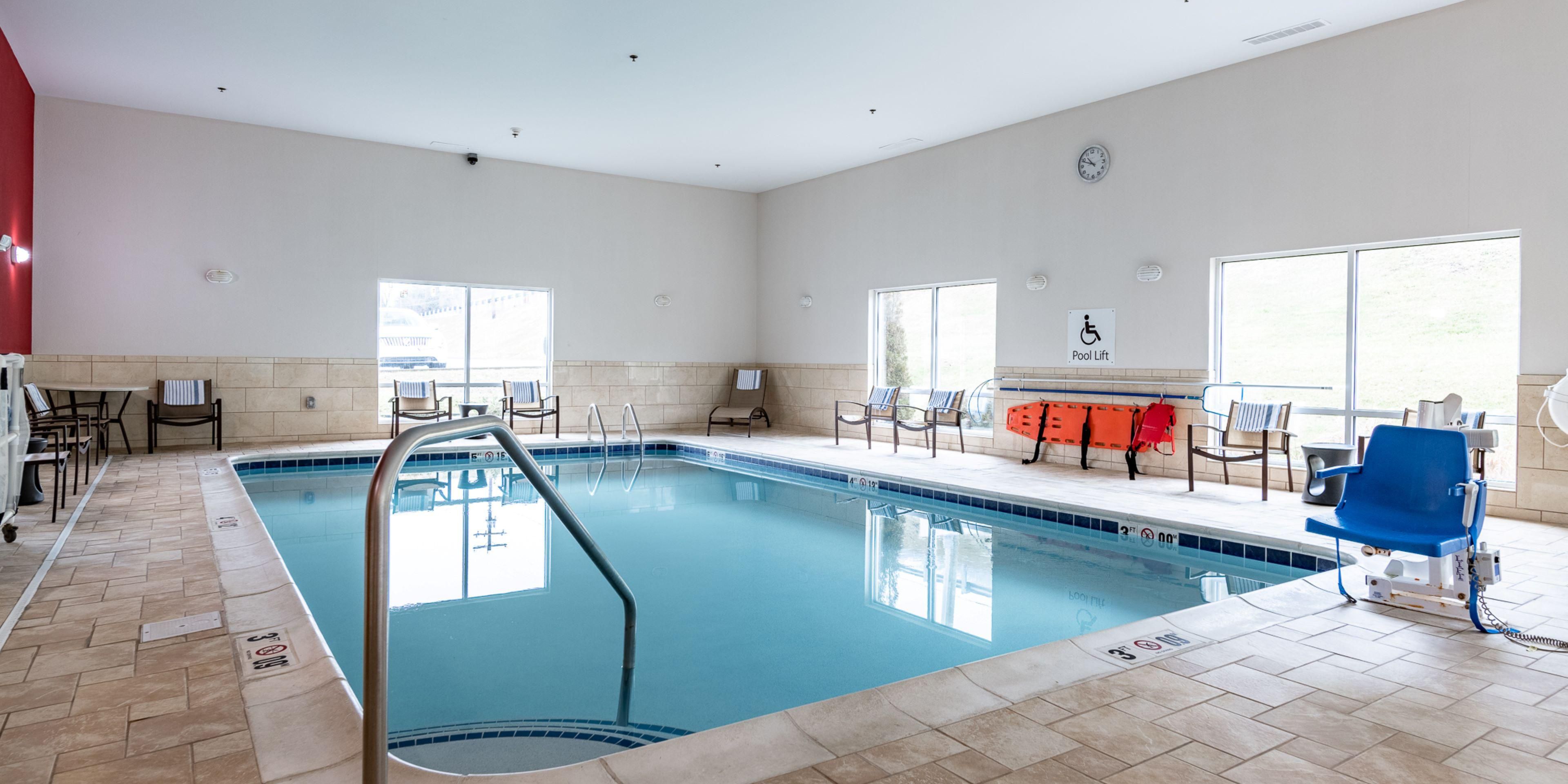 We are the only hotel with a pool in New Martinsville, WV! Relax in our indoor 24 hour pool or hot tub after a hard day working at our local plants or natural gas well pads. If you are in town for leisure, you can enjoy the pool any time. Get in, the water is warm!