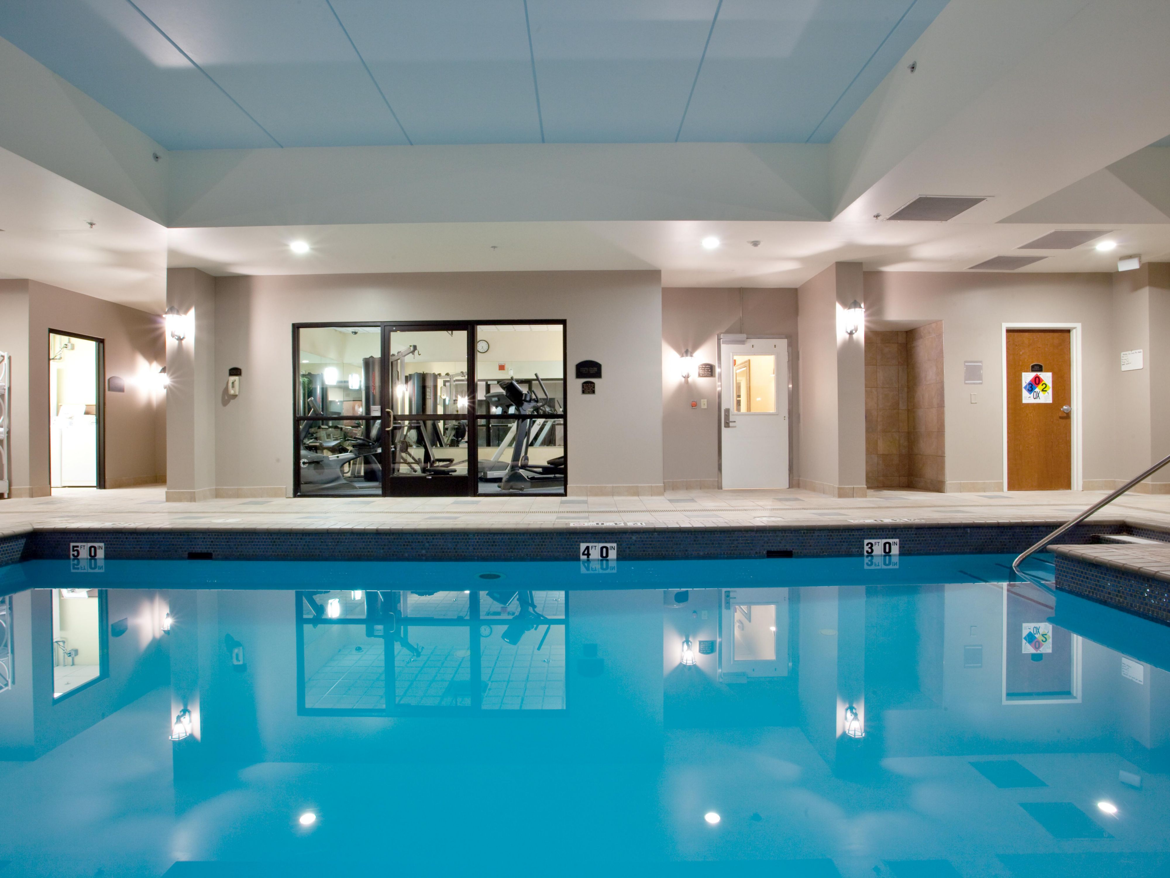 Our hotel offers a year-round heated indoor pool and a Fitness Center for your leisure.