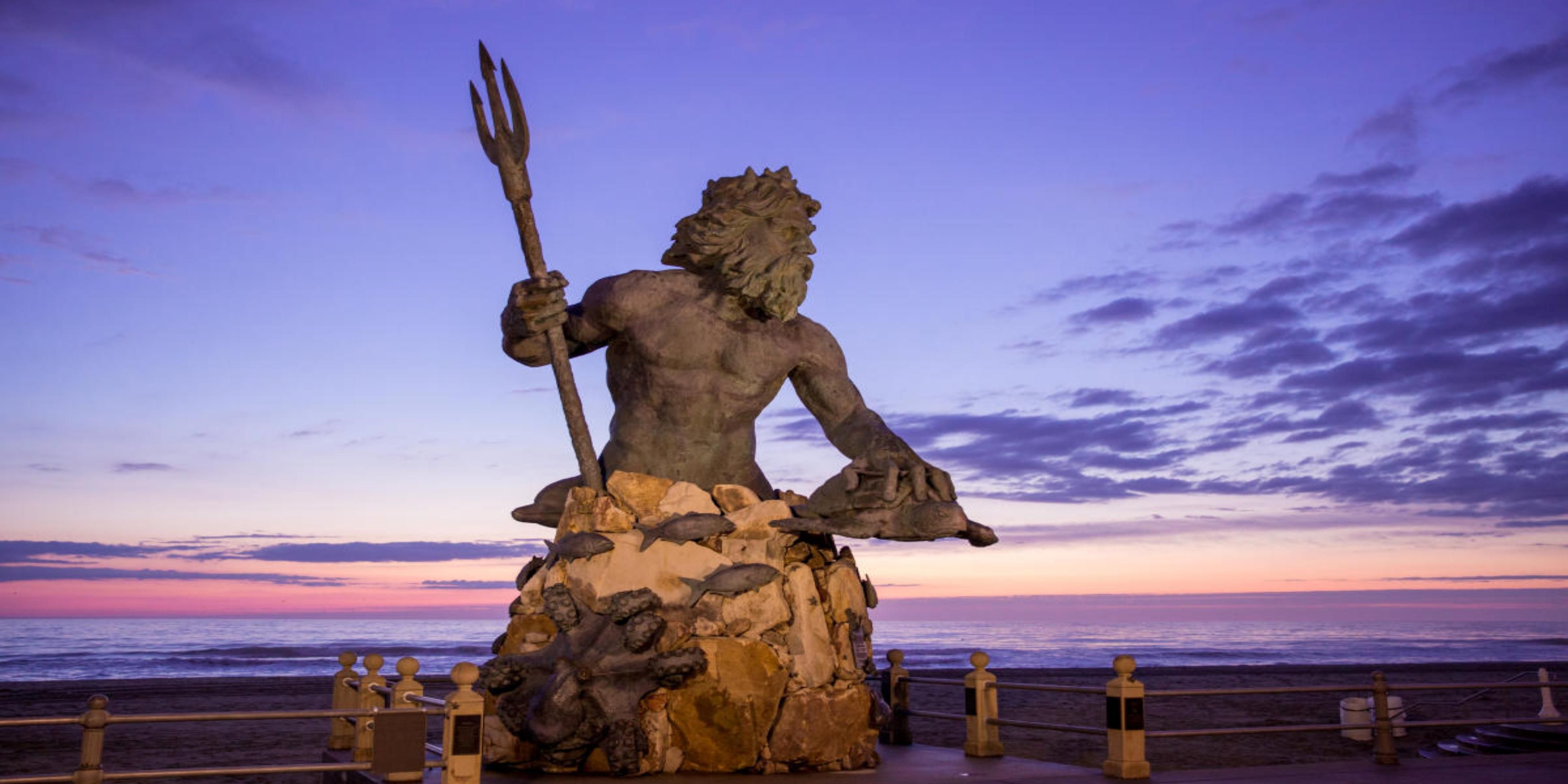 Looking to escape to the beach for a vacation or a long weekend? Our hotel is centrally located for easy interstate access and a short and straight forward 15 mile drive to the gorgeous Virginia Beach Oceanfront. While there, make sure to stop by the King Neptune statue and get your picture taken!