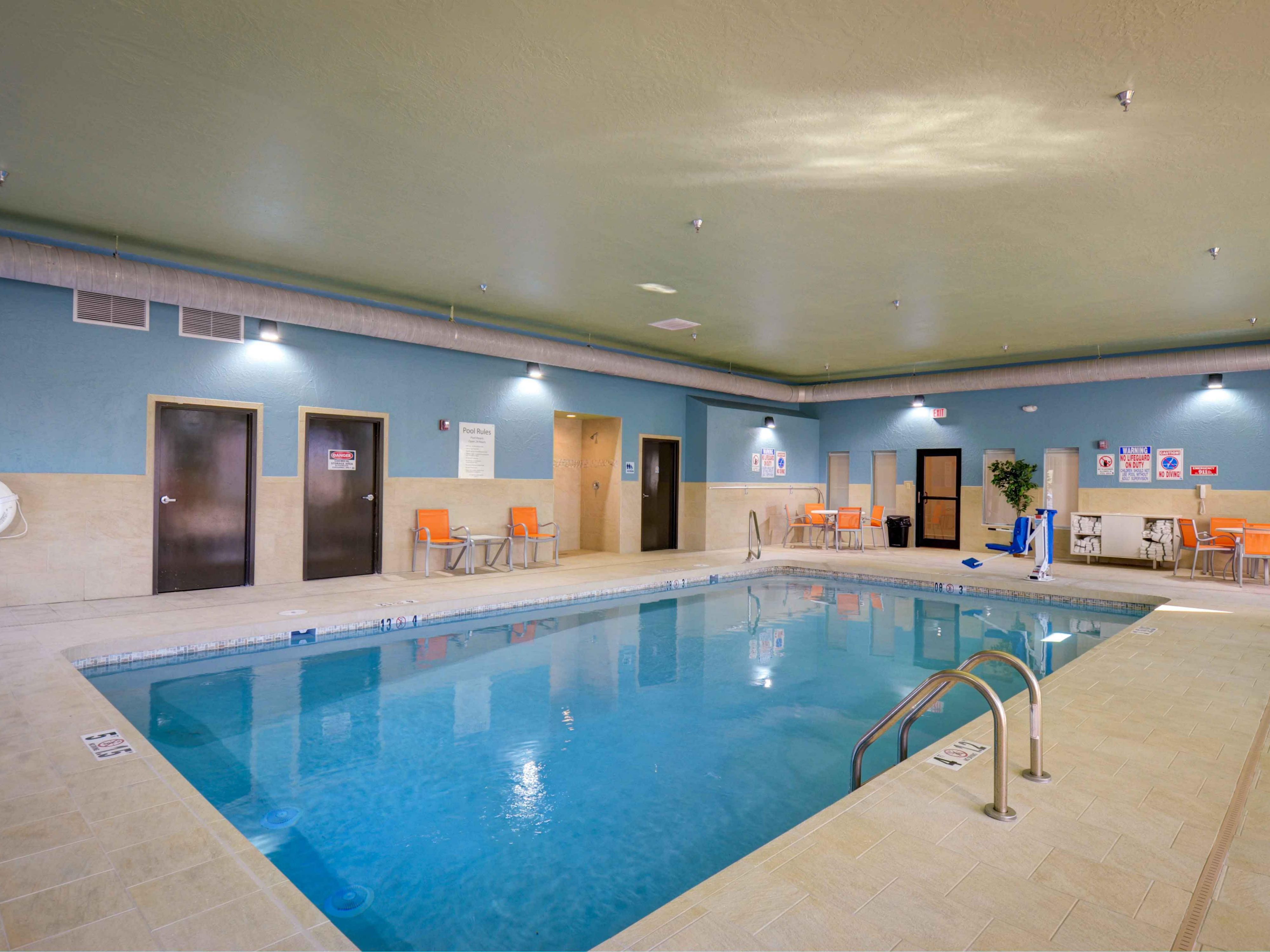 Our pool and whirlpool have ADA pool lifts.