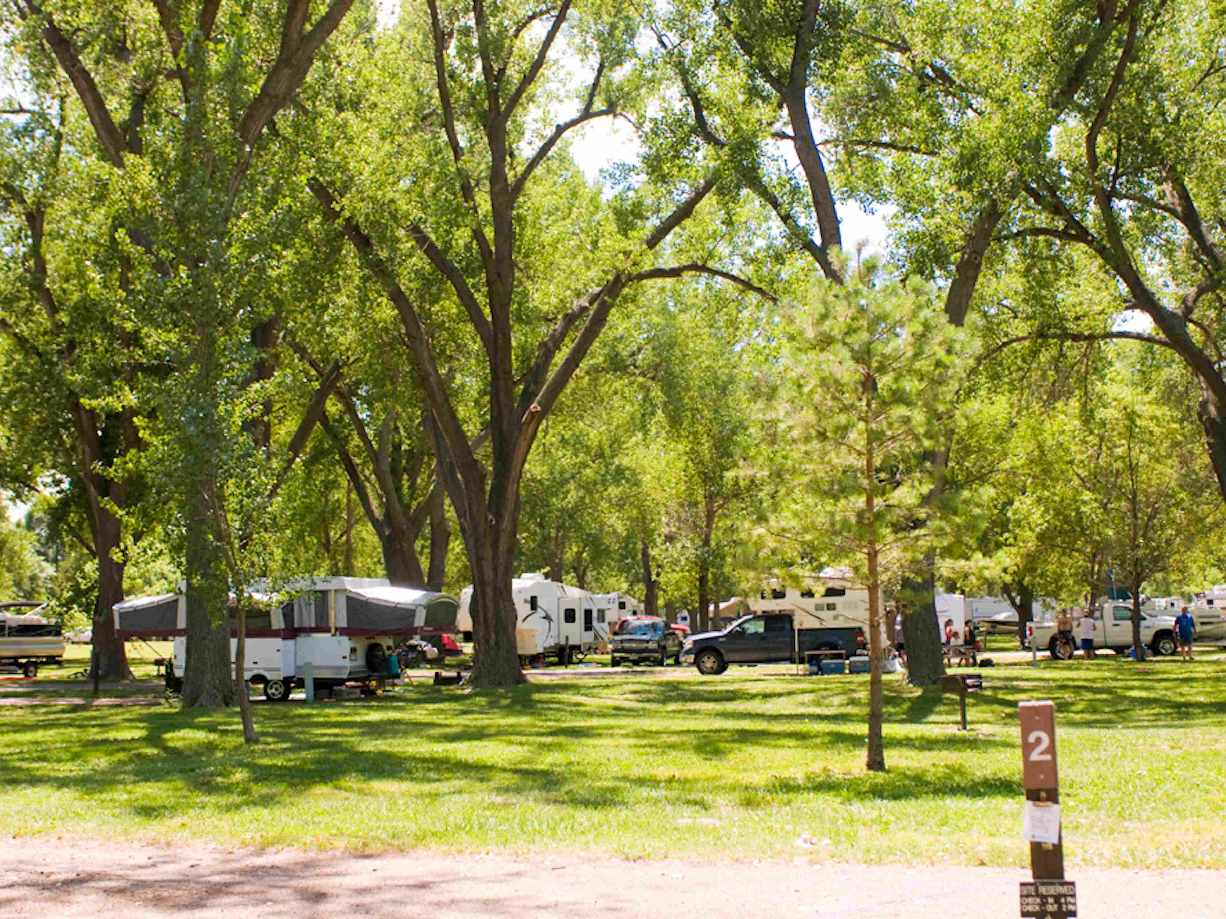 Ogallala's campground is near the Holiday Inn Express Hotel
