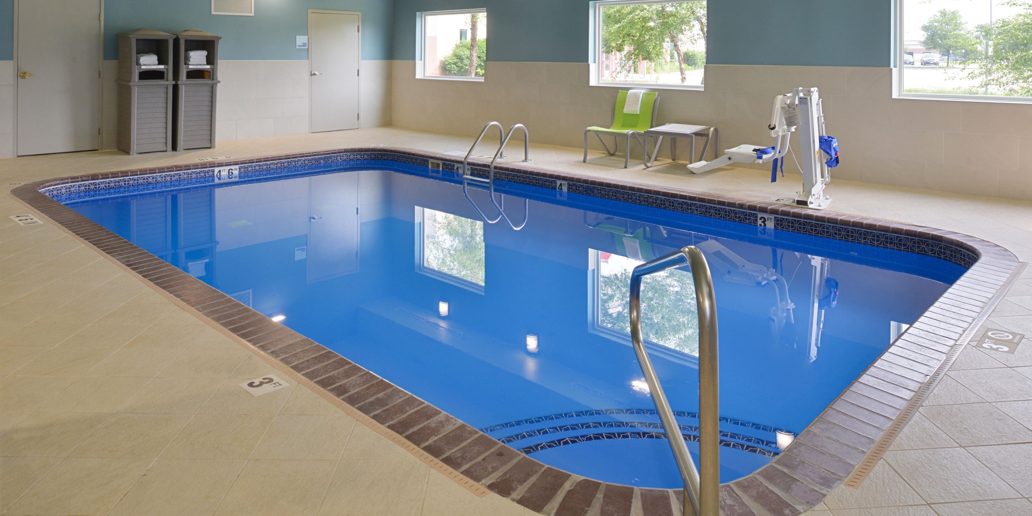 Bring the whole family and relax in our heated indoor pool. Open daily from 6am - 10pm.