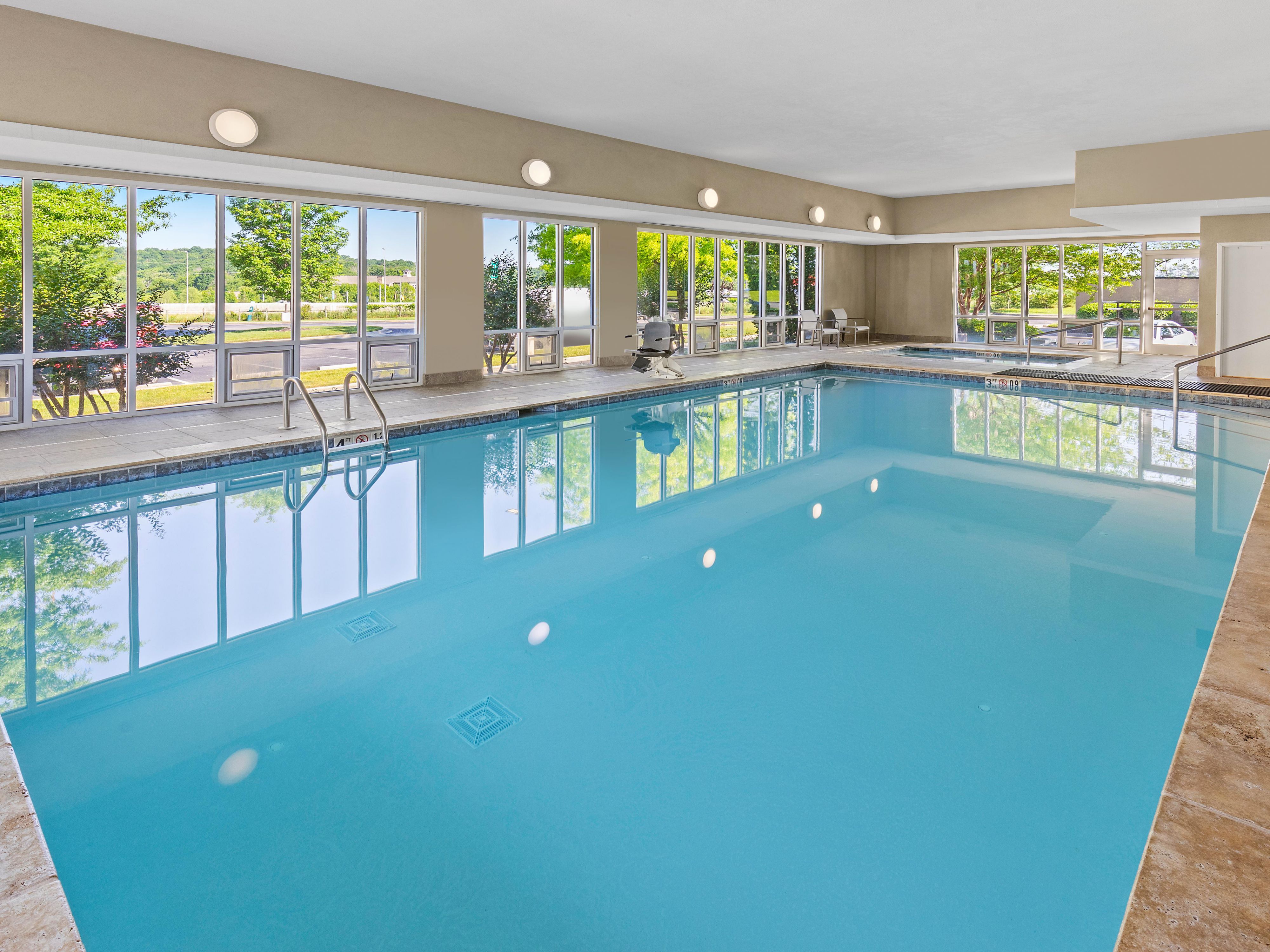 Go for a dip in our temperature controlled indoor pool