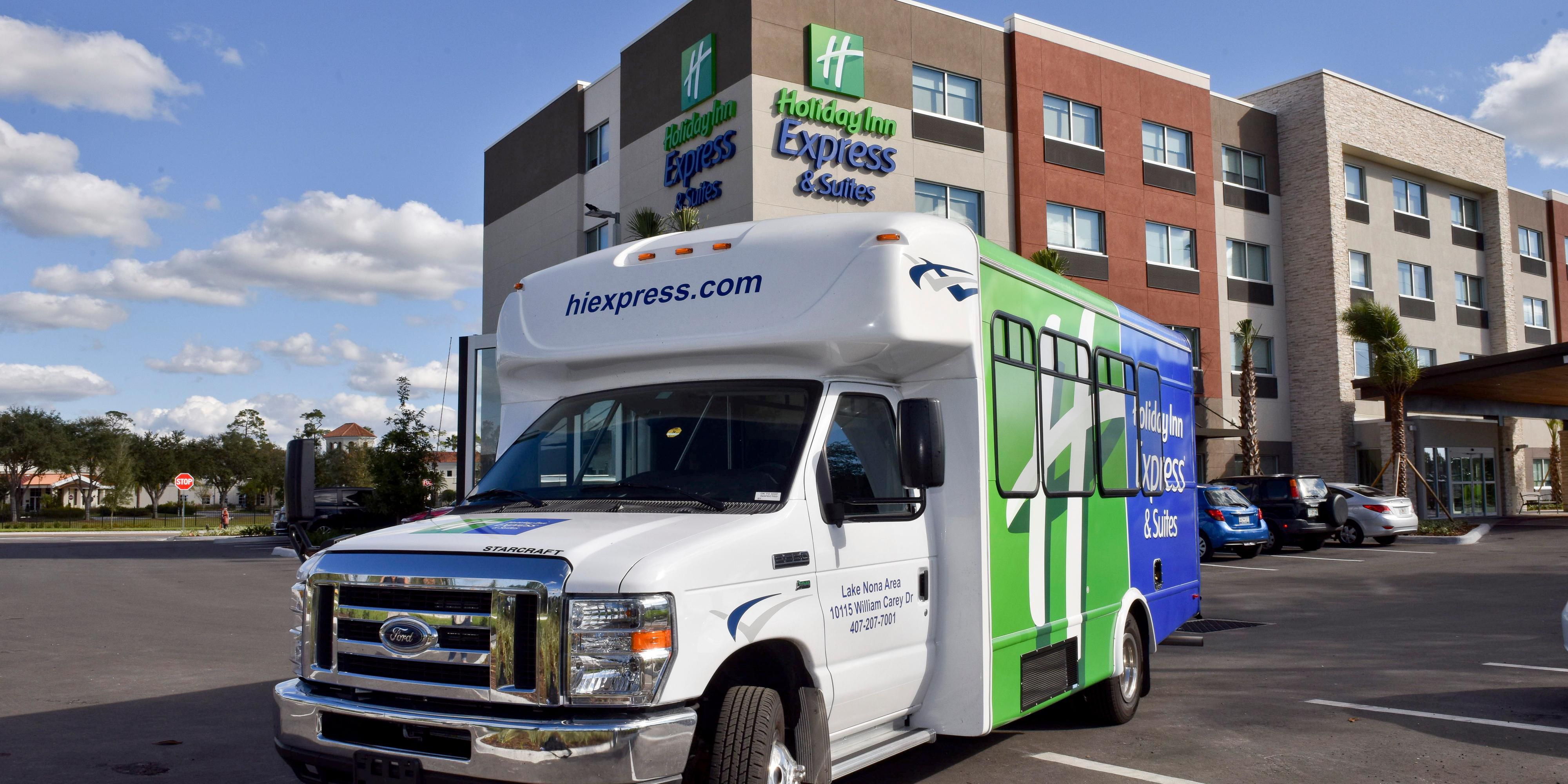 We are now offering complimentary shuttle service Tuesday thru Saturday, 8am to 8pm, within 3 miles of the property.