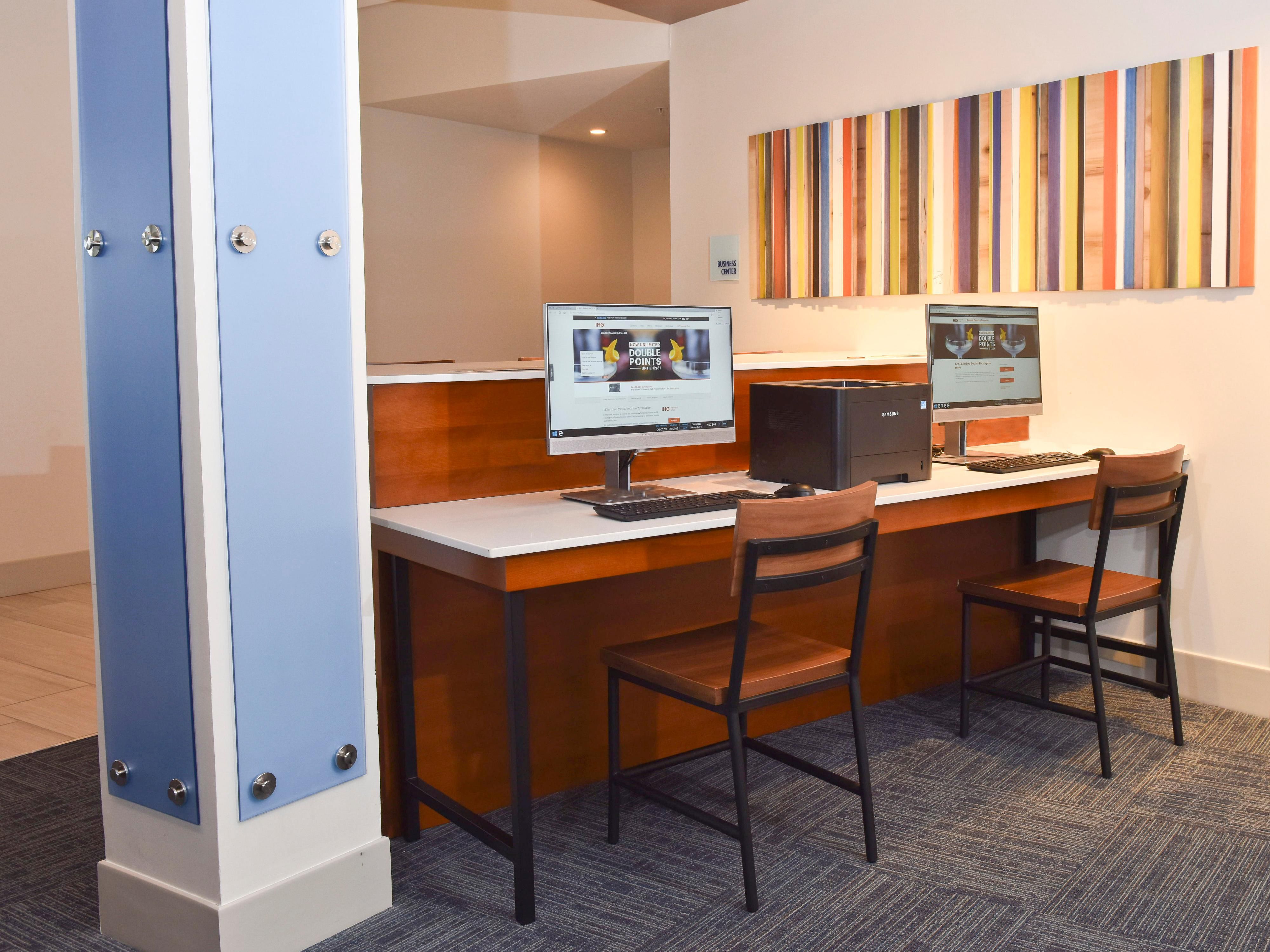 Complete your tasks or send an email in our Business Center