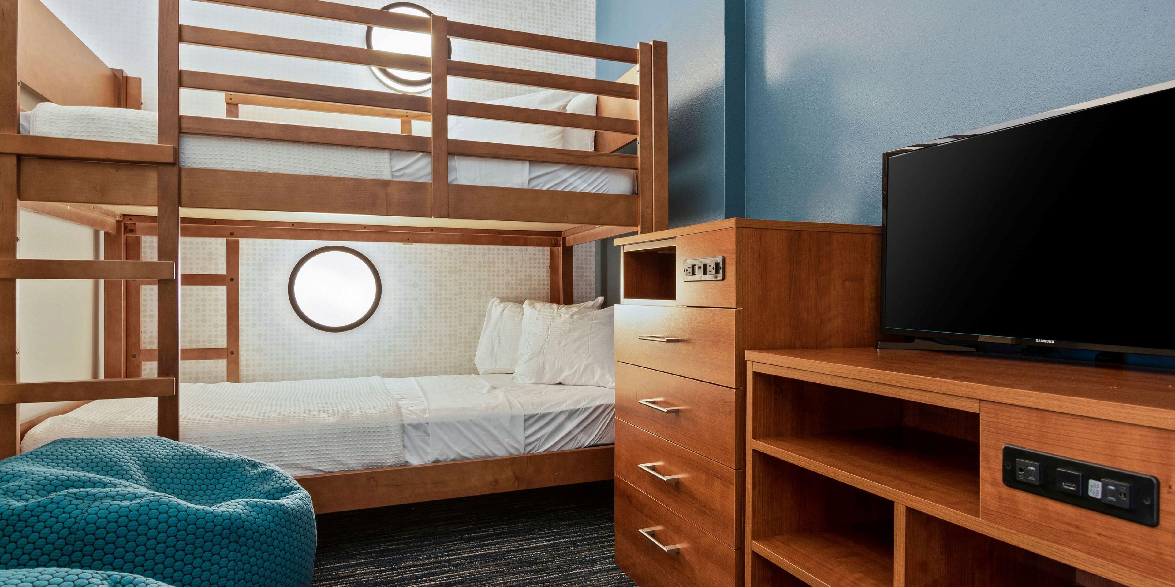 Orlando isn't only for the kids. Send them to their rooms, guilt-free - we have modern Kids Suites! 
