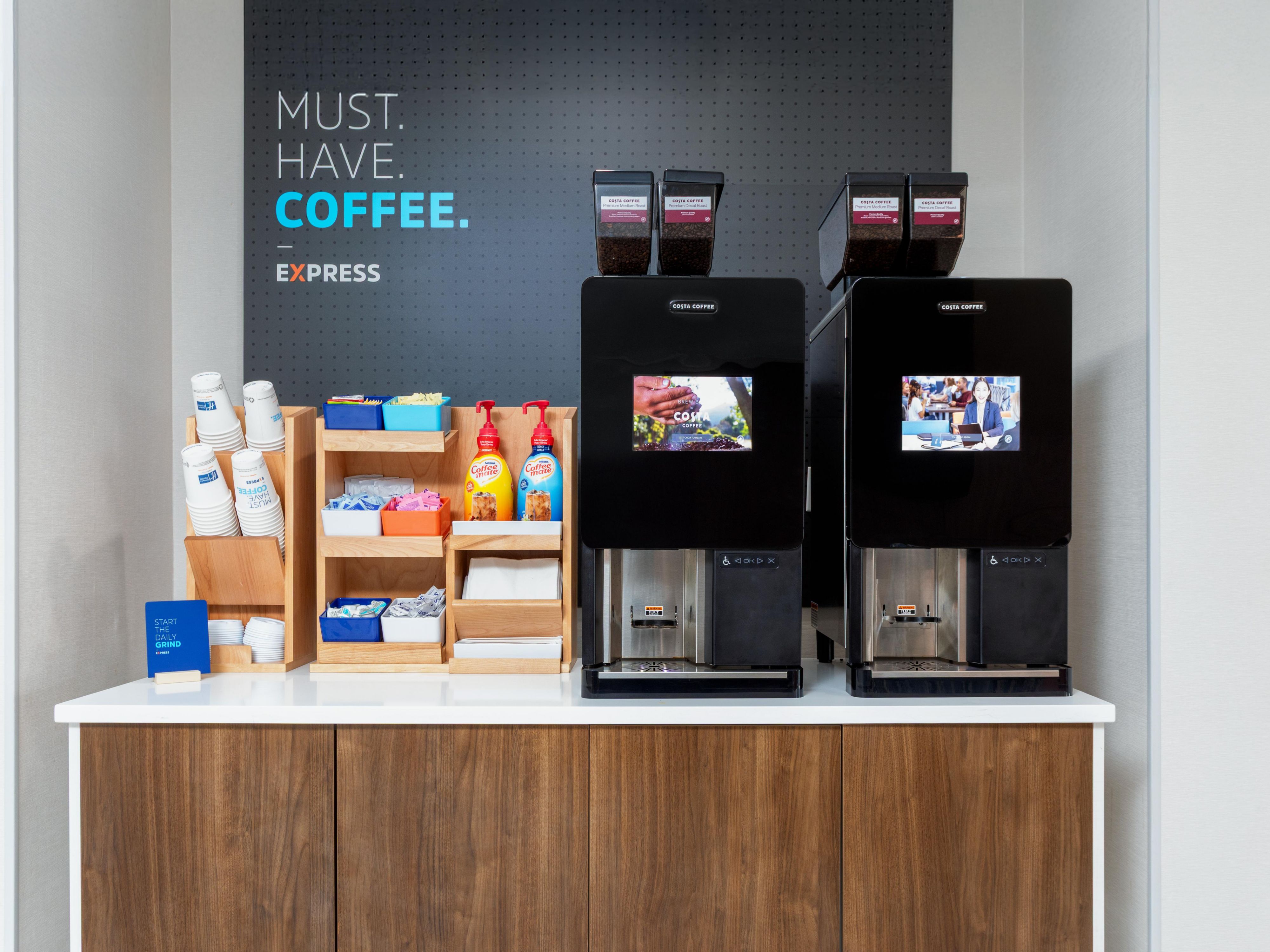 Savor the taste of freshly brewed coffee around the clock with our new bean-to-cup coffee machine, available 24/7 in the lobby. Elevate your stay with us and relish every sip of our exceptional coffee!