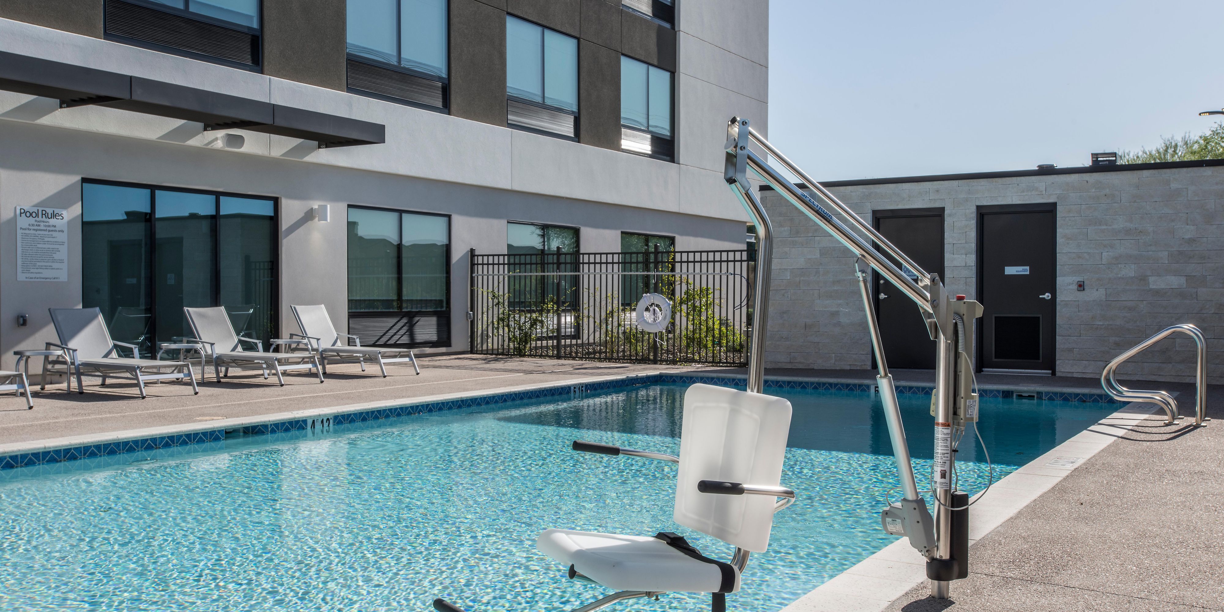 After a busy day, grab a towel and unwind beside our sparkling, inviting pool.
