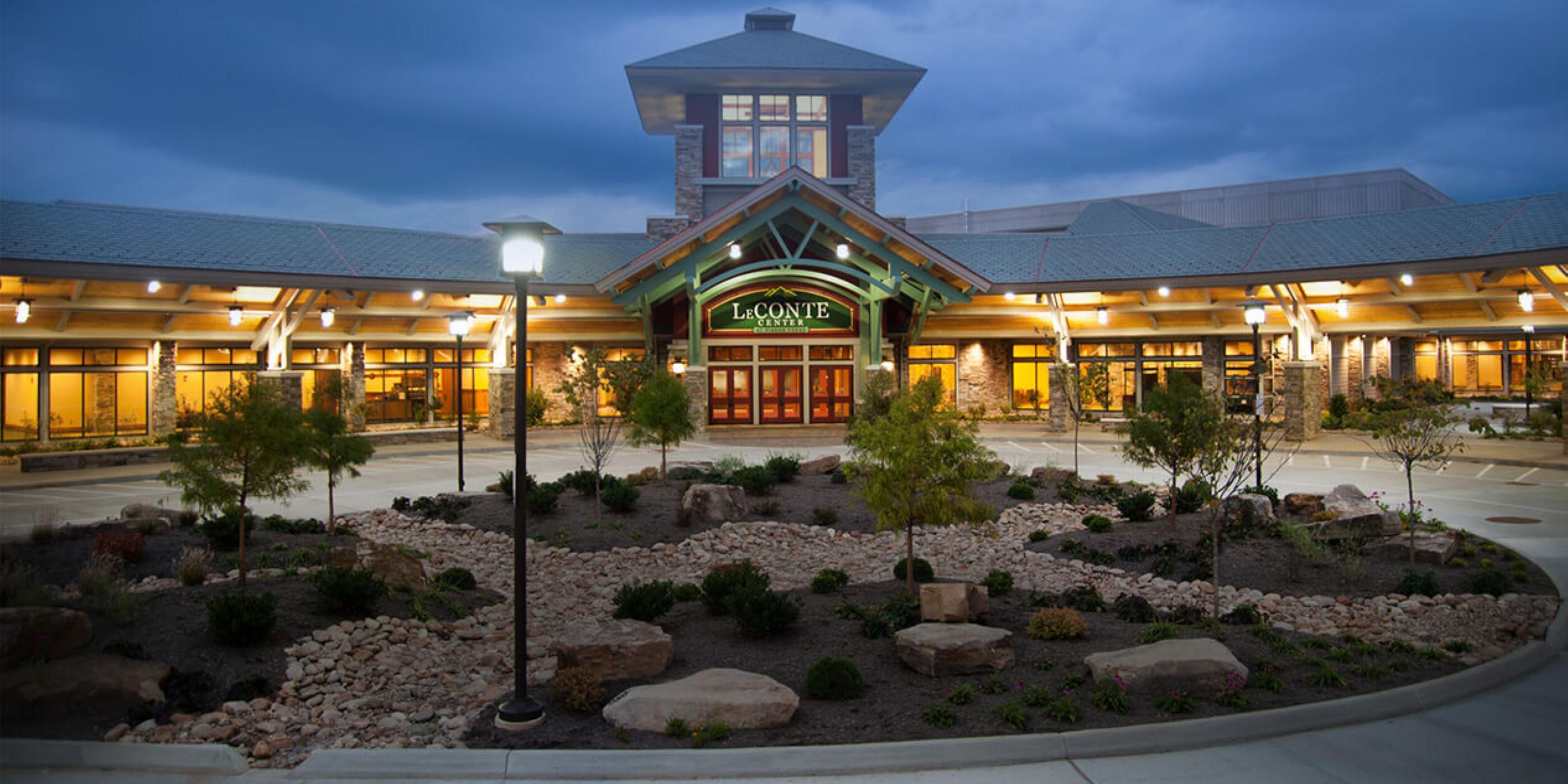 Our hotel is located 2.2 miles from the LeConte Center in Pigeon Forge.  The LeConte Center is host to the National Quartet Convention (NQC) each September, Women of Joy in both the Spring and Fall, along with a host of other events that can be found at www.mypigeonforge.com.  