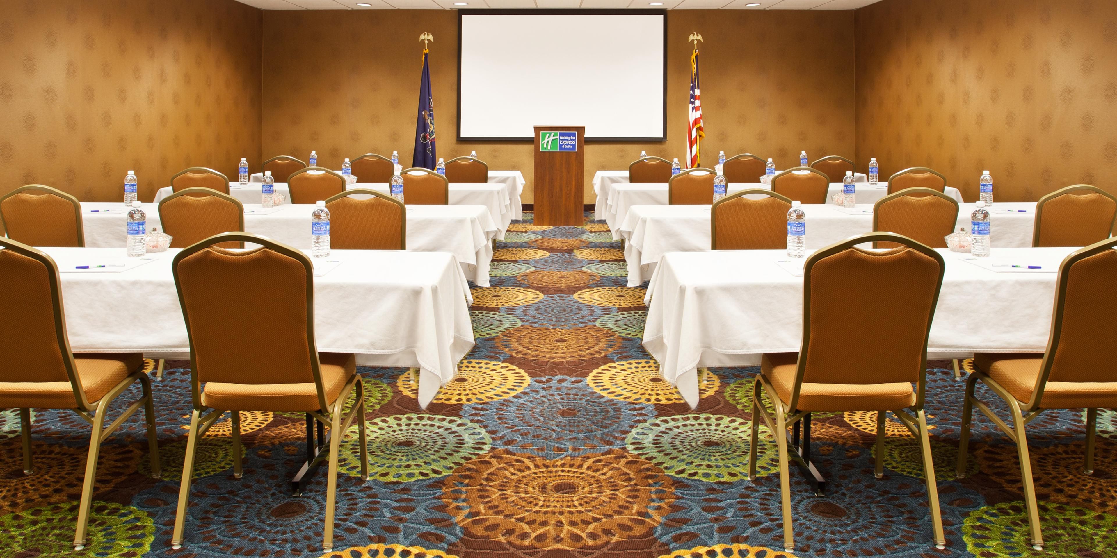 Let the experienced sales team at the Holiday Inn Express Pittsburgh Airport plan your next meeting and reserve your block of rooms. Hotel guests receive free breakfast daily, spacious rooms, and flexible event space, your gathering will be a success from start to finish.
