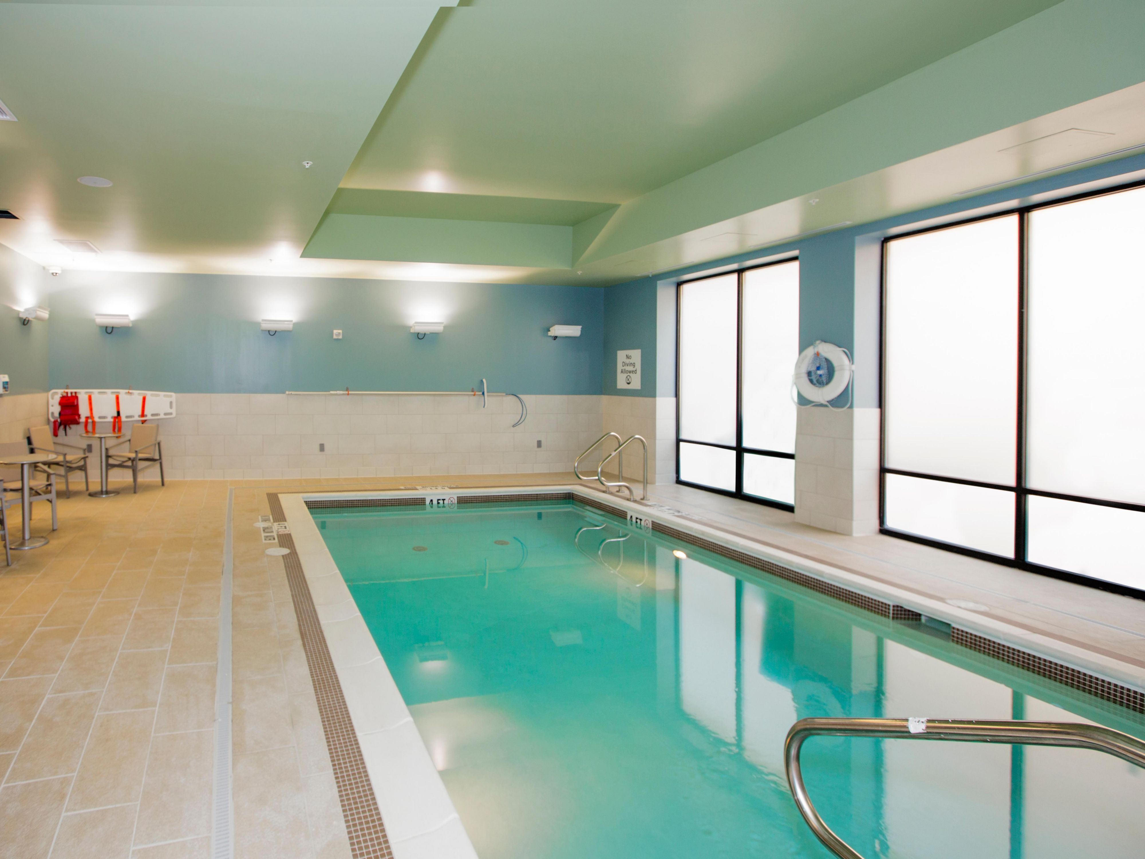 Make sure the kids bring the bathing suits for our Indoor Pool