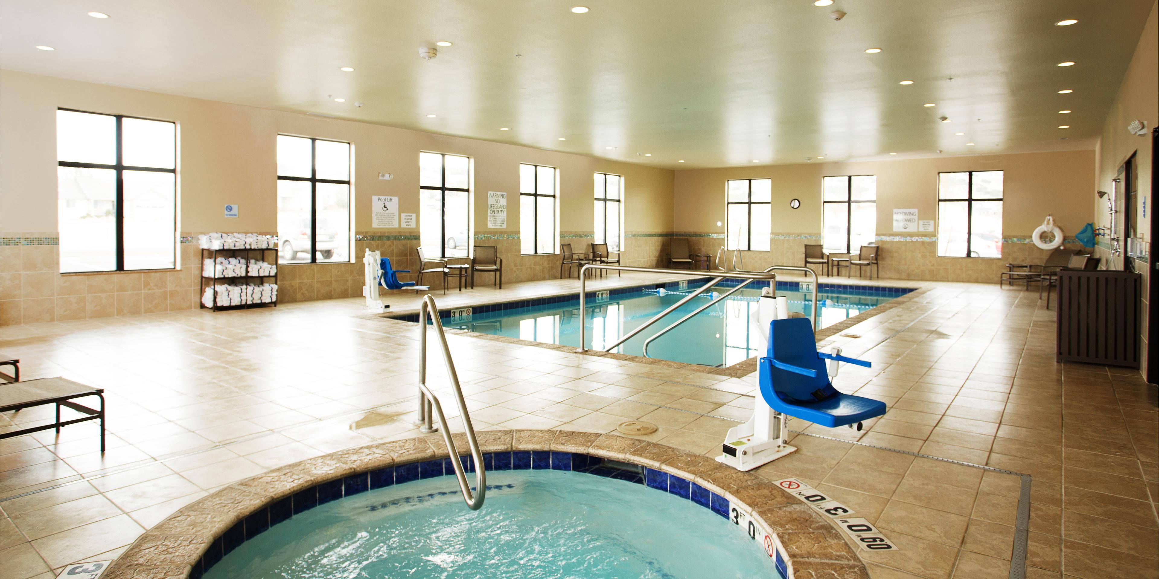 Hotel is fully opened  with additional safety guidelines set in place. Come enjoy our 24 hour Fitness Center and Pool, and hot breakfast served daily.