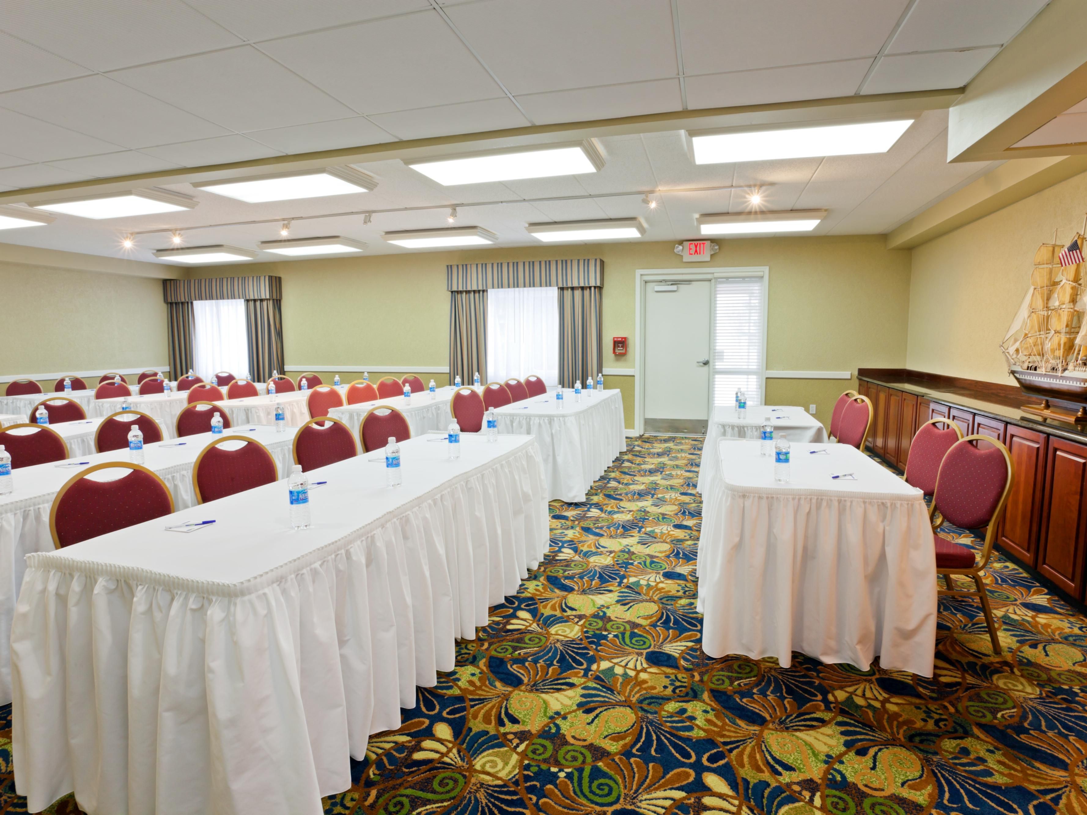 Enjoy our spacious meeting space for your upcoming meeting or event. 
