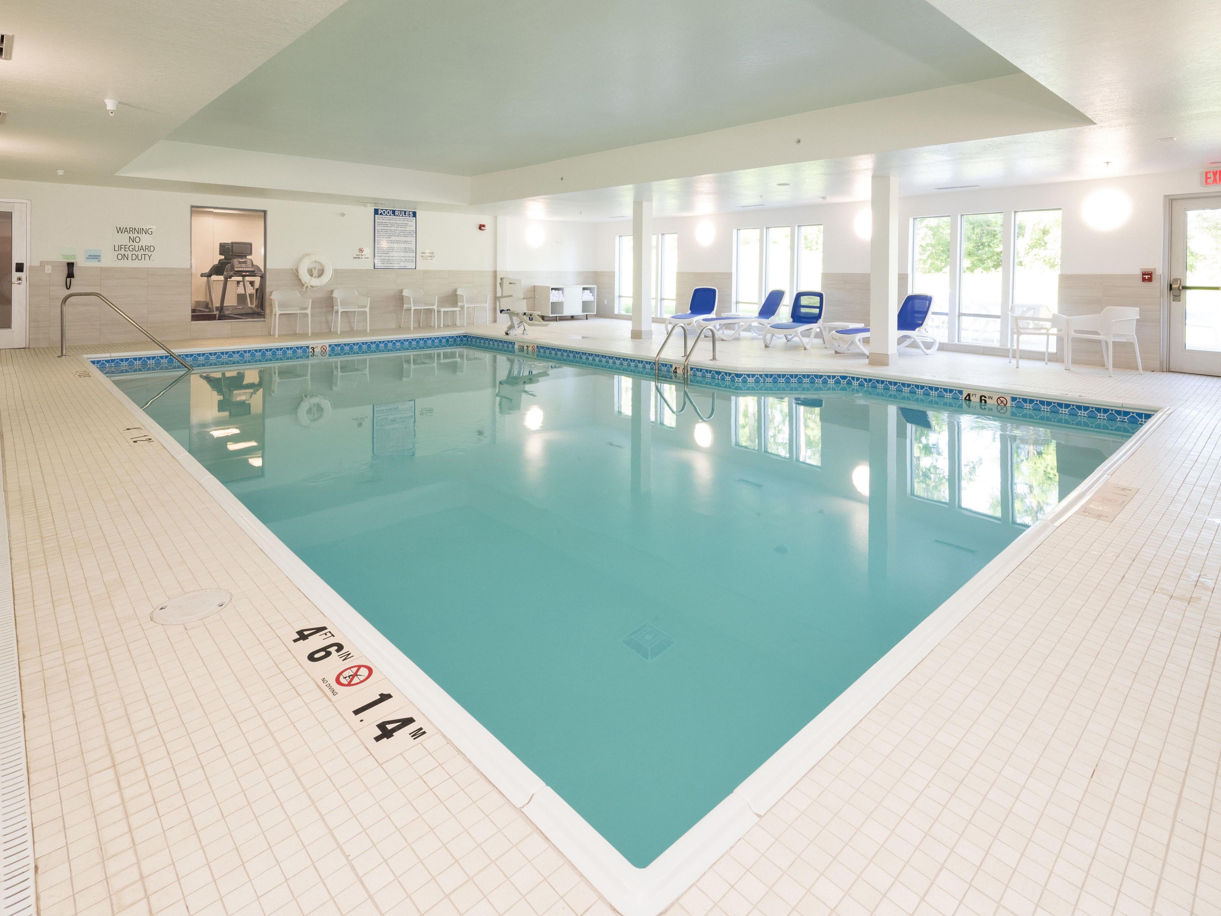 Holiday Inn Express & Suites Portage offers indoor pool relaxation