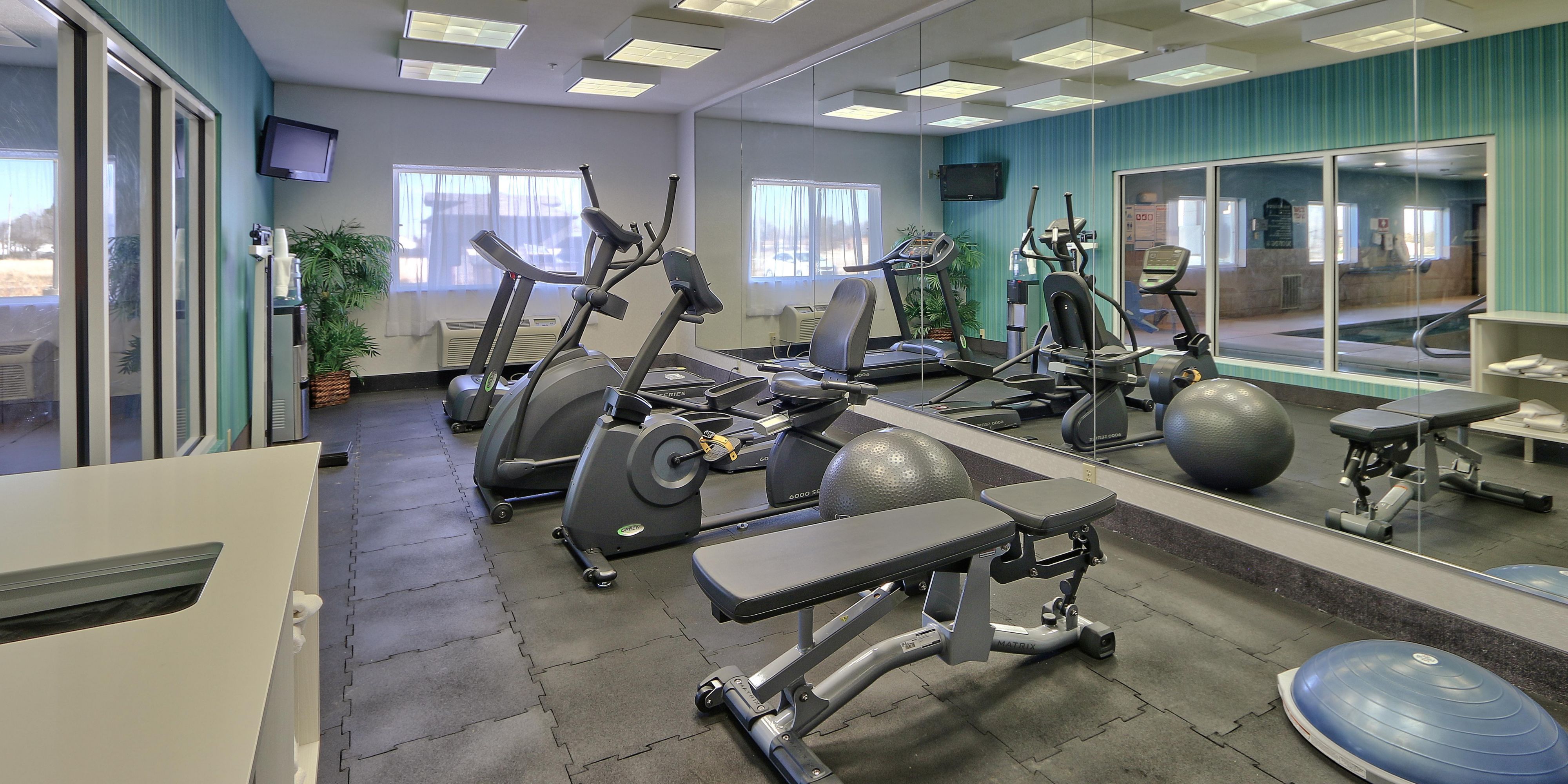 Newly designed fitness center with state of the art equipment