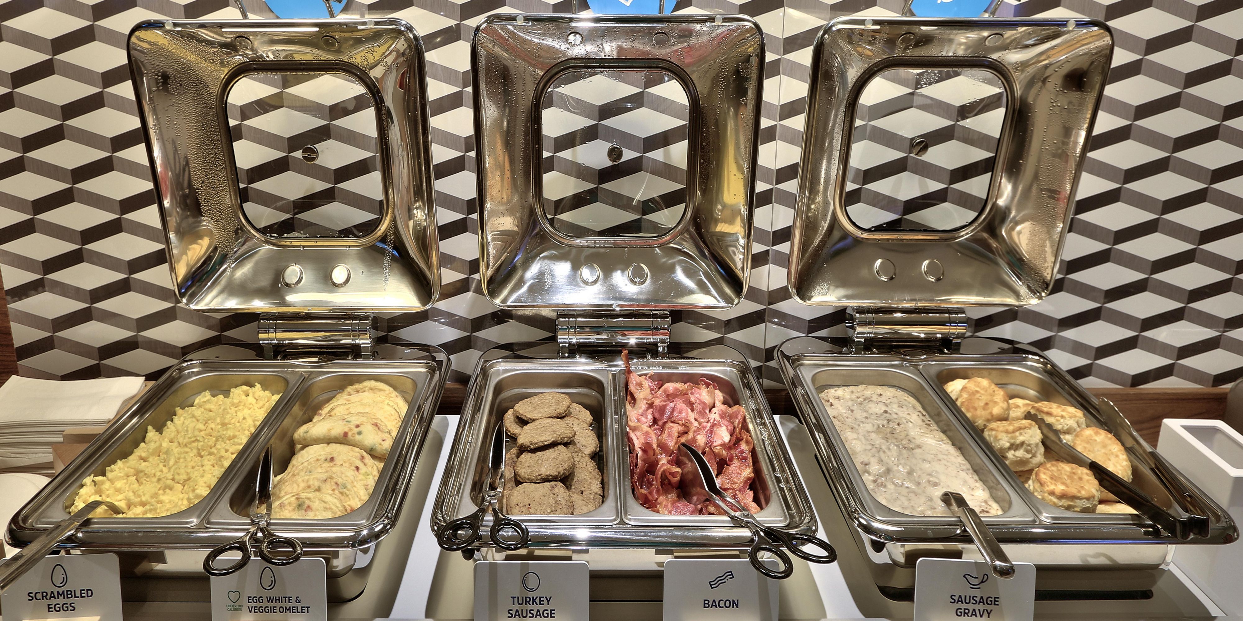 Start your day off right with our free hot express start breakfast