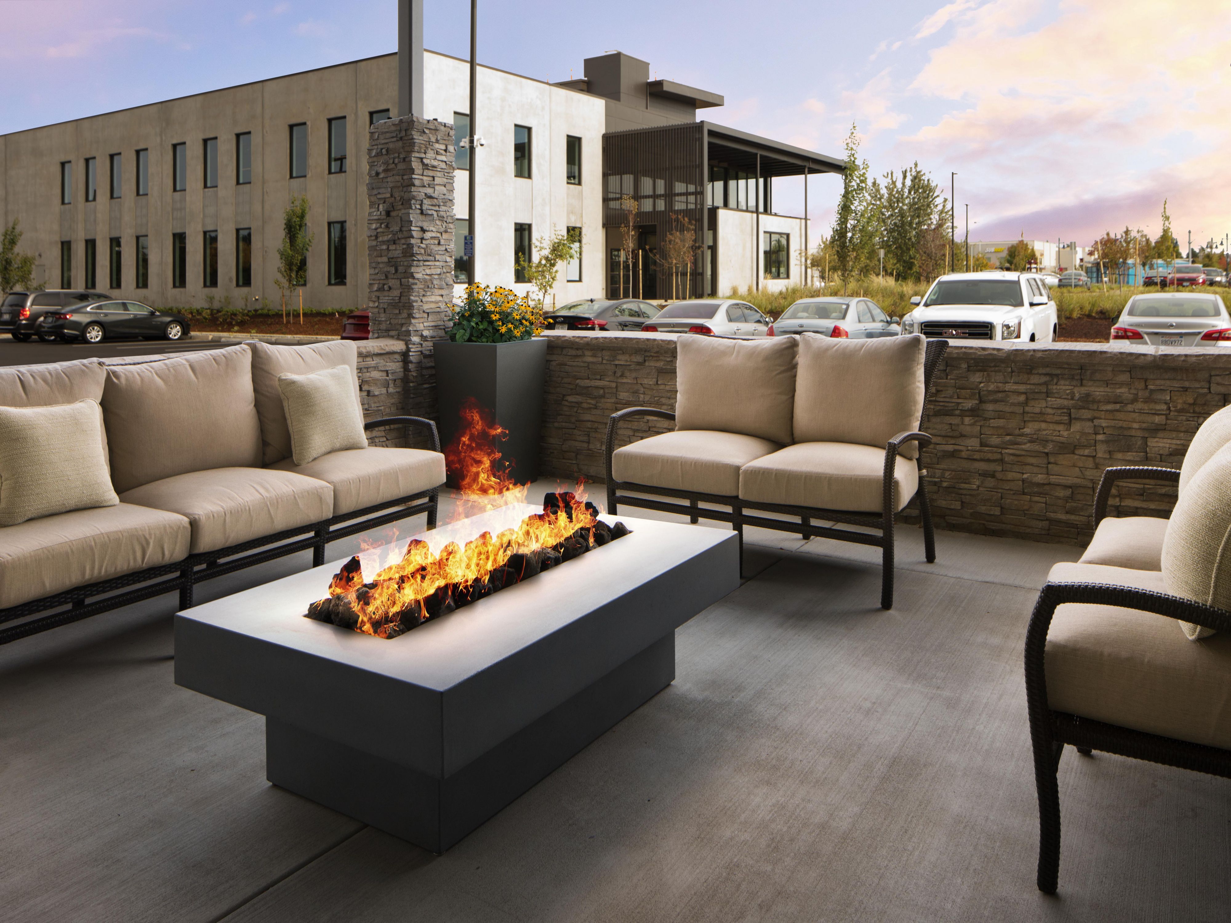 A great place to hang with friends - our warm patio
