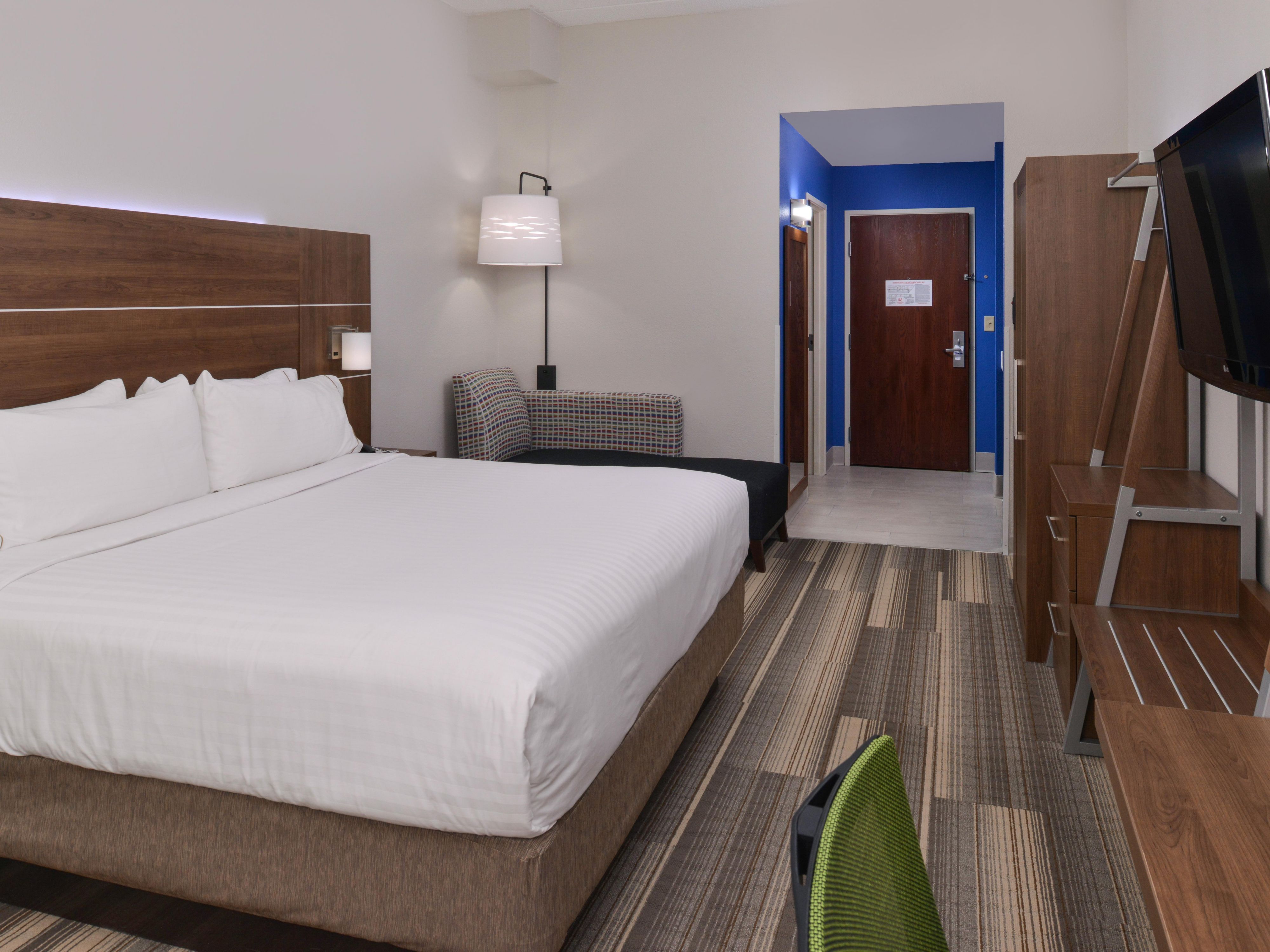 Make yourself at home in our guest rooms.