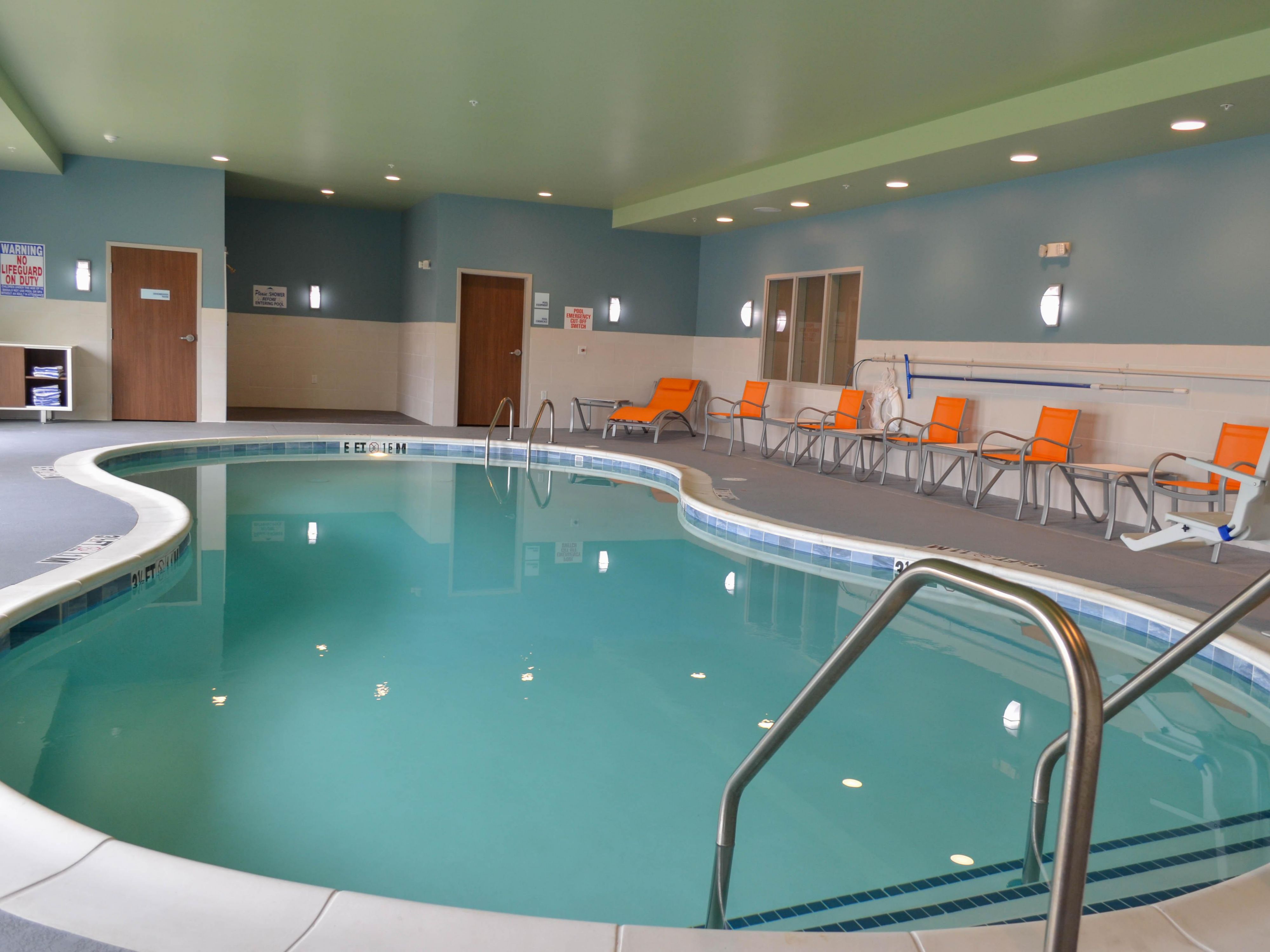 Make a splash at our Raleigh, NC, hotel, where our indoor heated pool is ready for you, rain or shine! Open every day from 7:00am to 11:00pm, it’s the perfect spot to relax after a busy day or energize with a few laps. Whether you're traveling for business or leisure, our inviting pool adds a touch of fun and relaxation to your stay.
