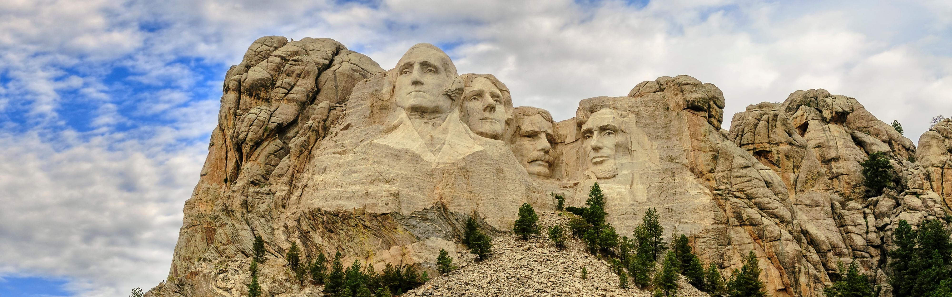 Mount Rushmore, open year round.  America's Shrine of Democracy