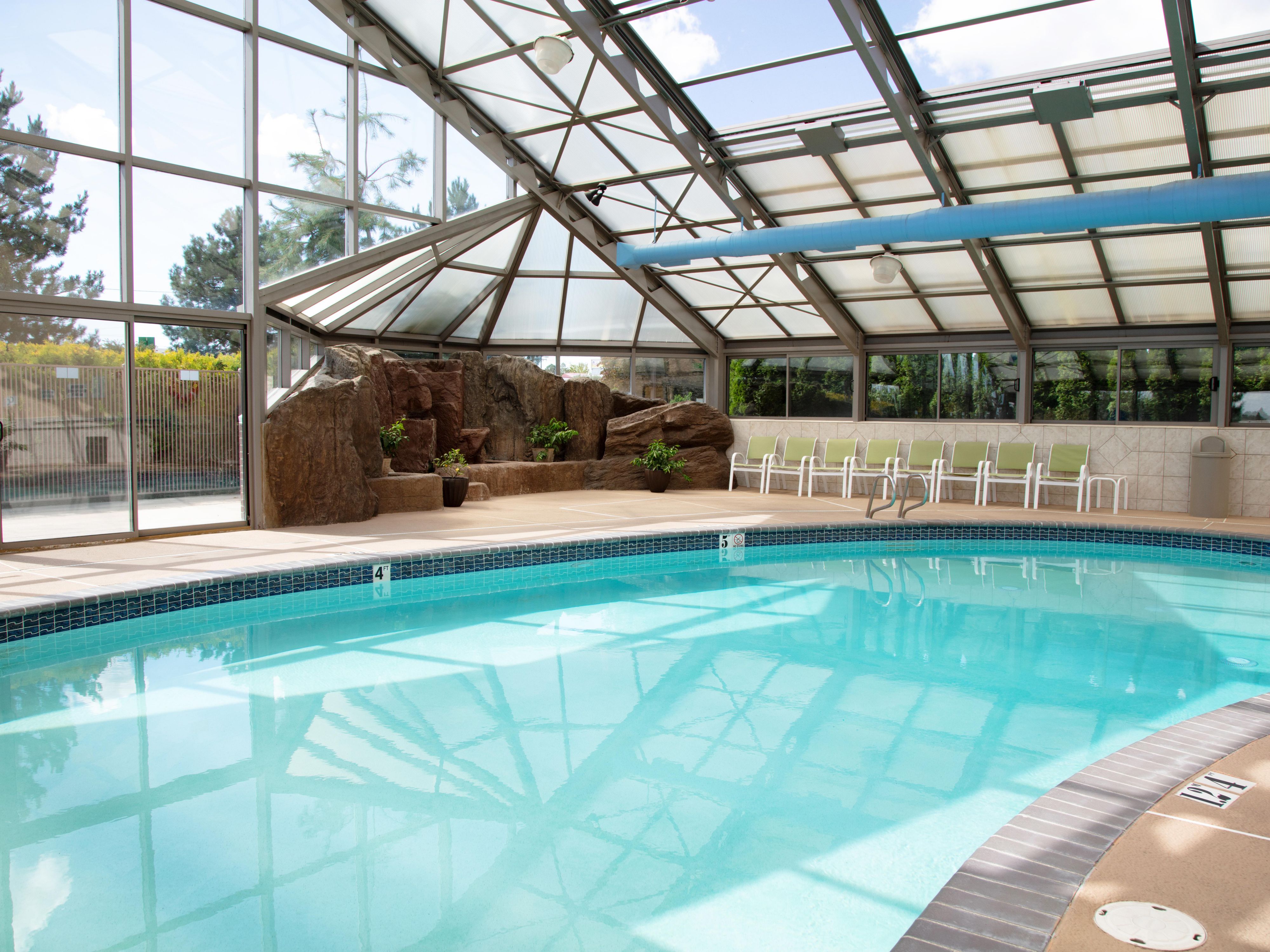 Take a refreshing dip in our indoor pool.