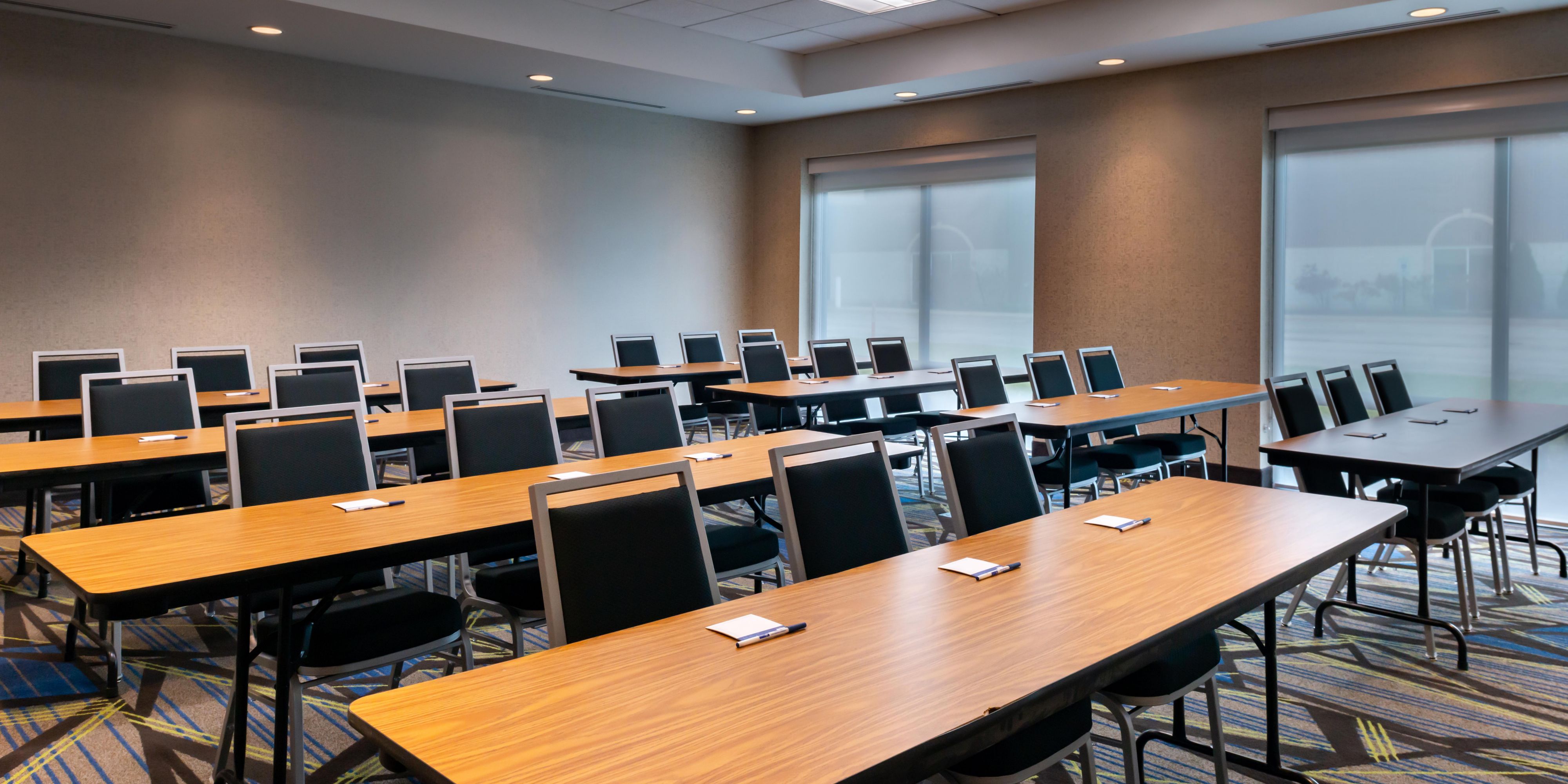 Call the Holiday Inn Express & Suites' Sales team to reserve our beautiful meeting room with space for up to 45.