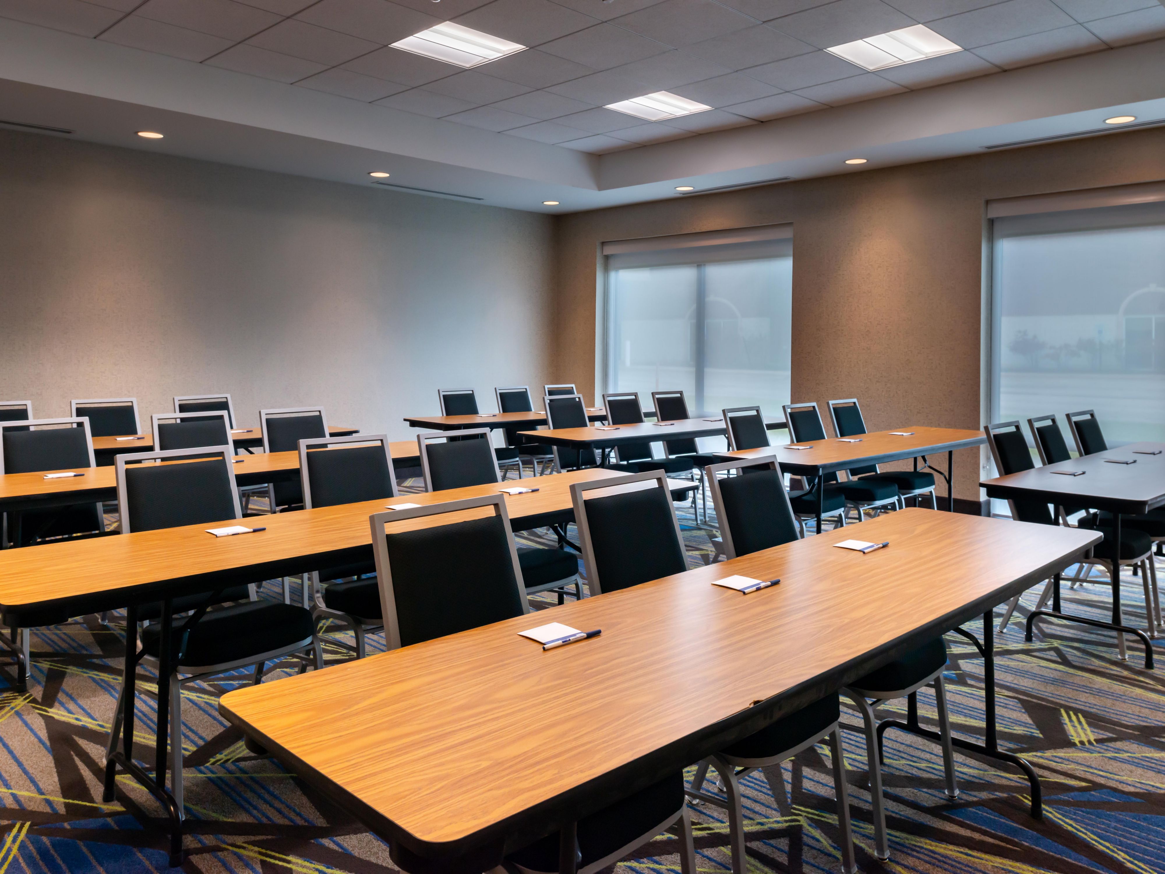 Call the Holiday Inn Express & Suites' Sales team to reserve our beautiful meeting room with space for up to 45.
