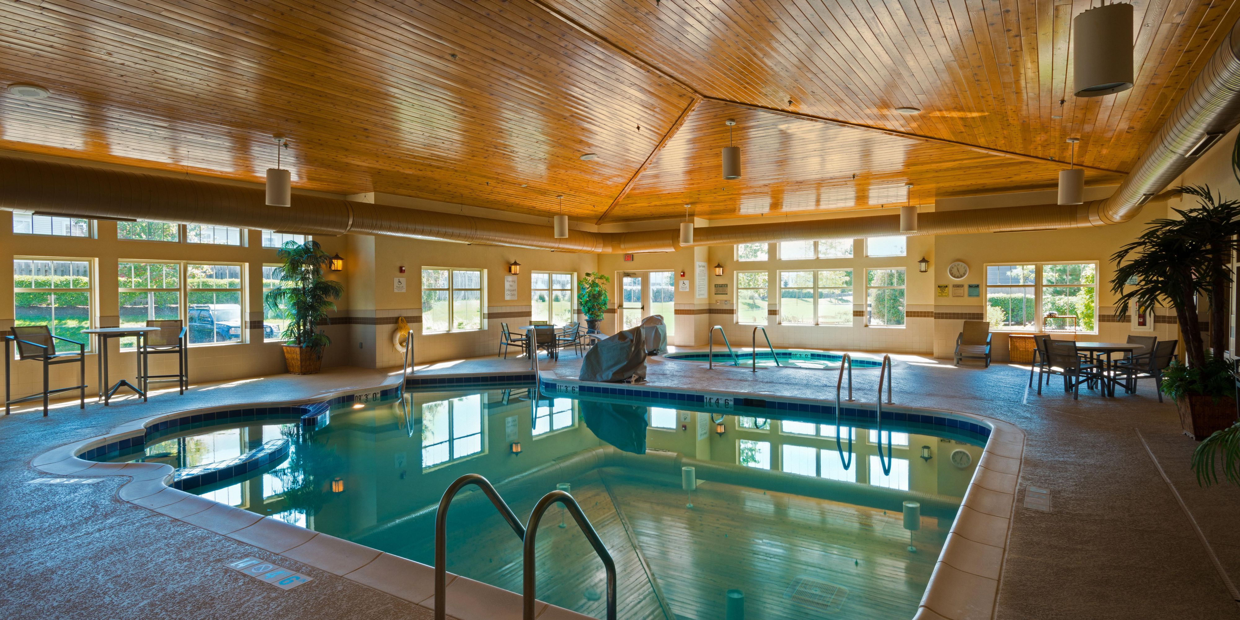 Swim or just relax in our indoor pool and whirlpool