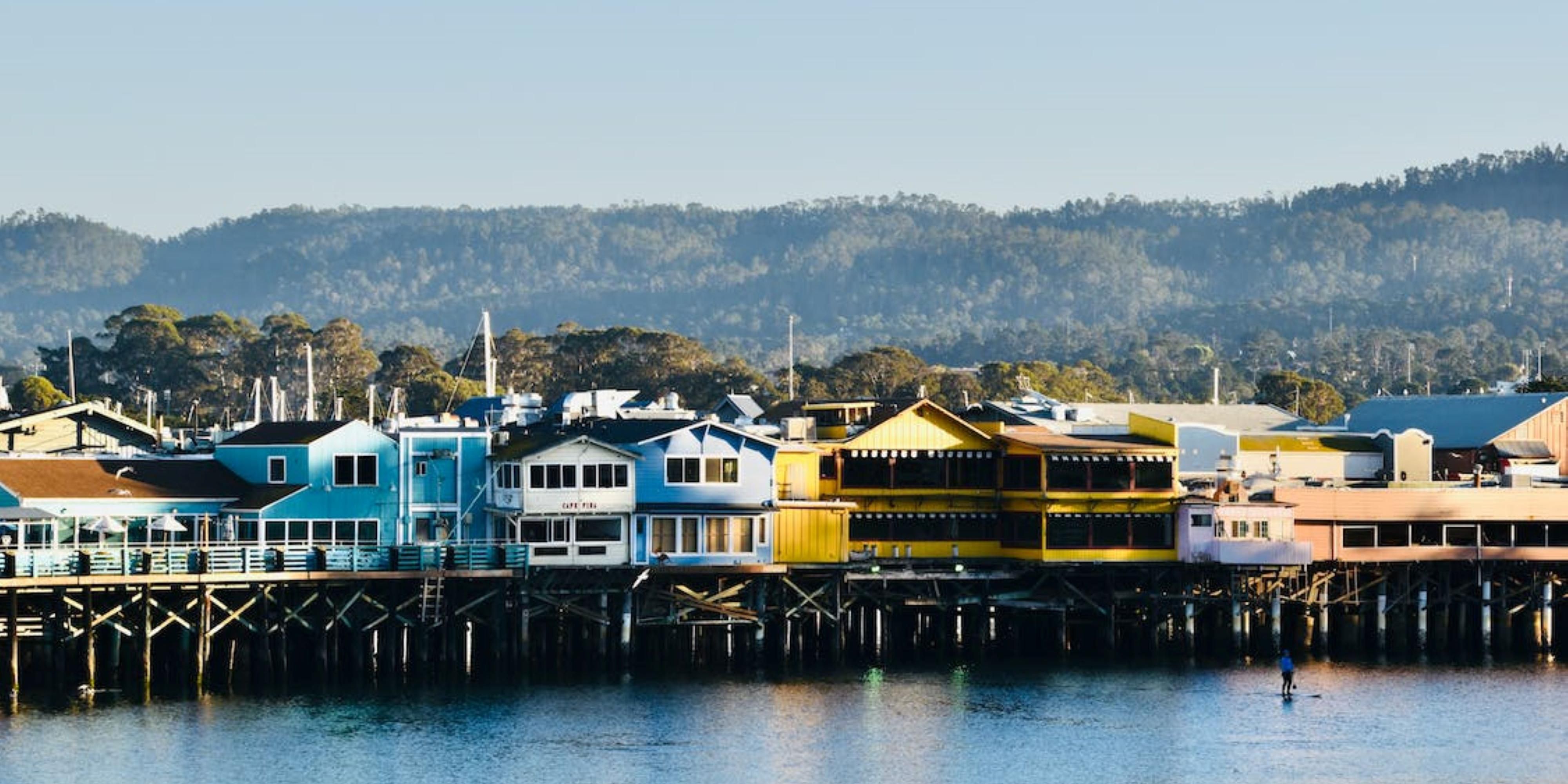 Fisherman's Wharf is a historic wharf in Monterey, California, United States. Used as an active wholesale fish market into the 1960s, the wharf eventually became a tourist attraction as commercial fishing tapered off in the area.