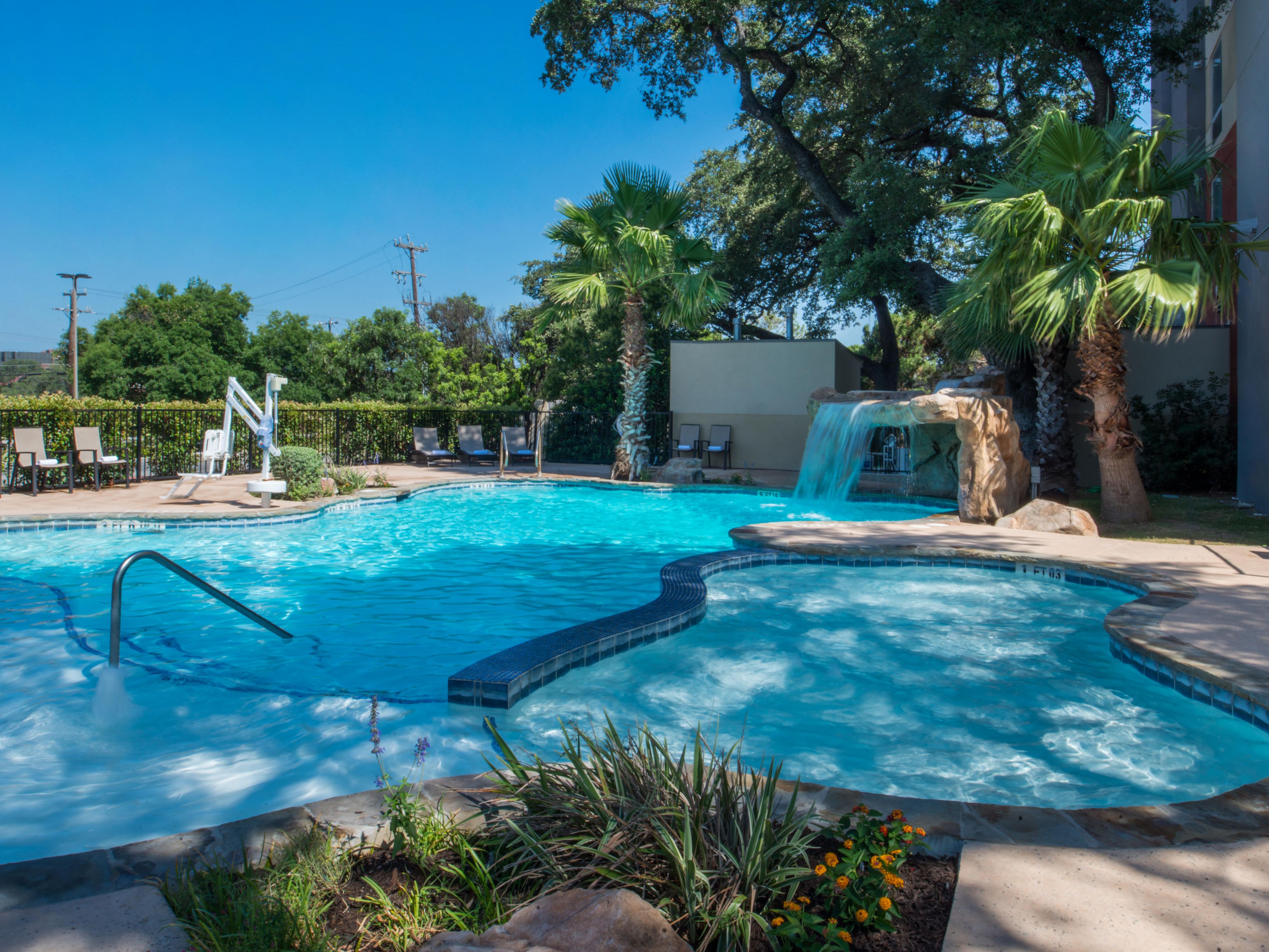 Discover a resort-style gem among San Antonio hotels with pools.