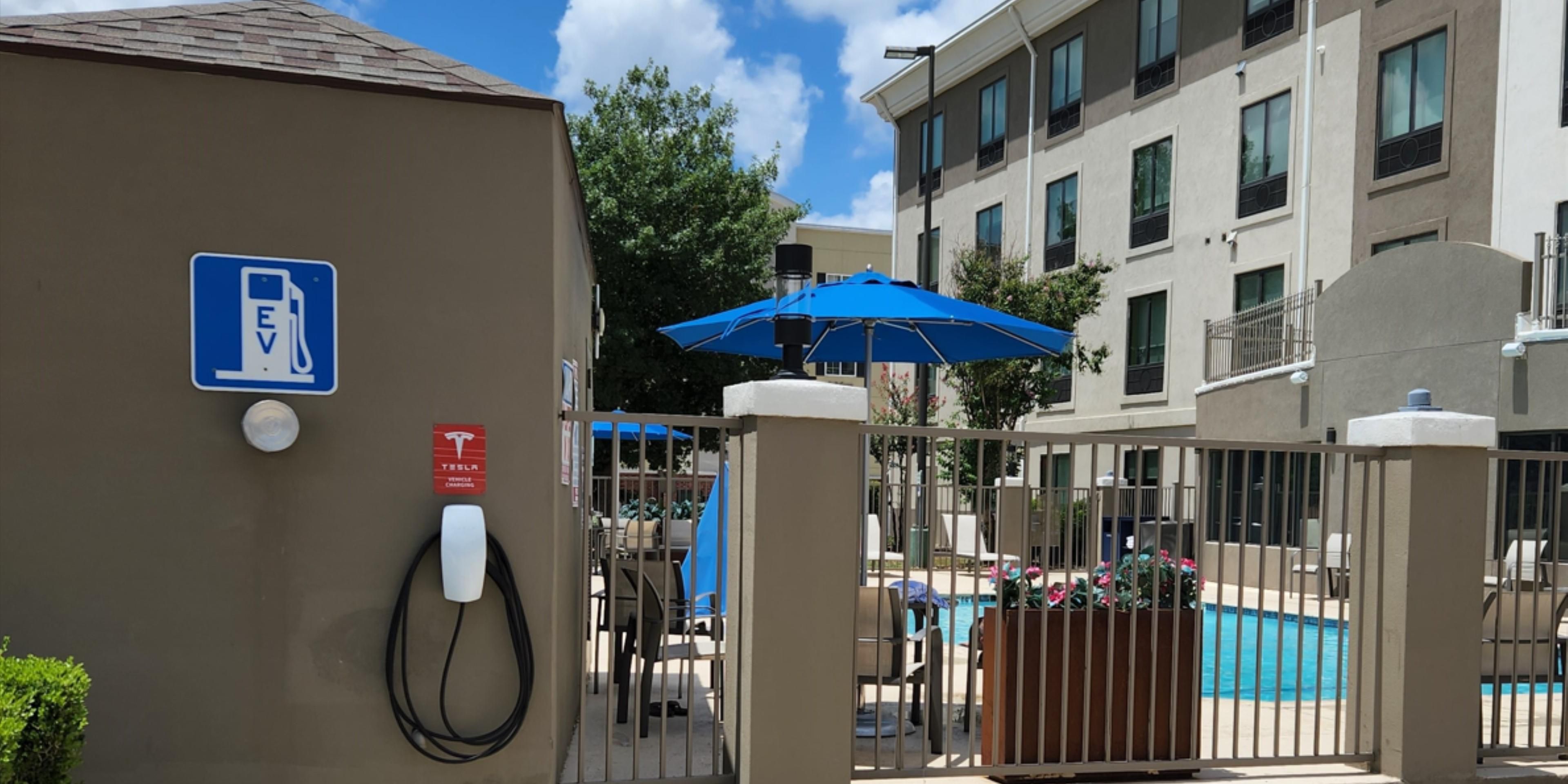 Experience the convenience of our cutting edge Tesla charging station, designed to meet the needs of eco-conscious travelers. As you unwind in our stylish rooms, rest easy knowing your electric vehicle is getting a boost. With our commitment to a greener future, charging your EV on the road has never been this easy. Book your stay now!