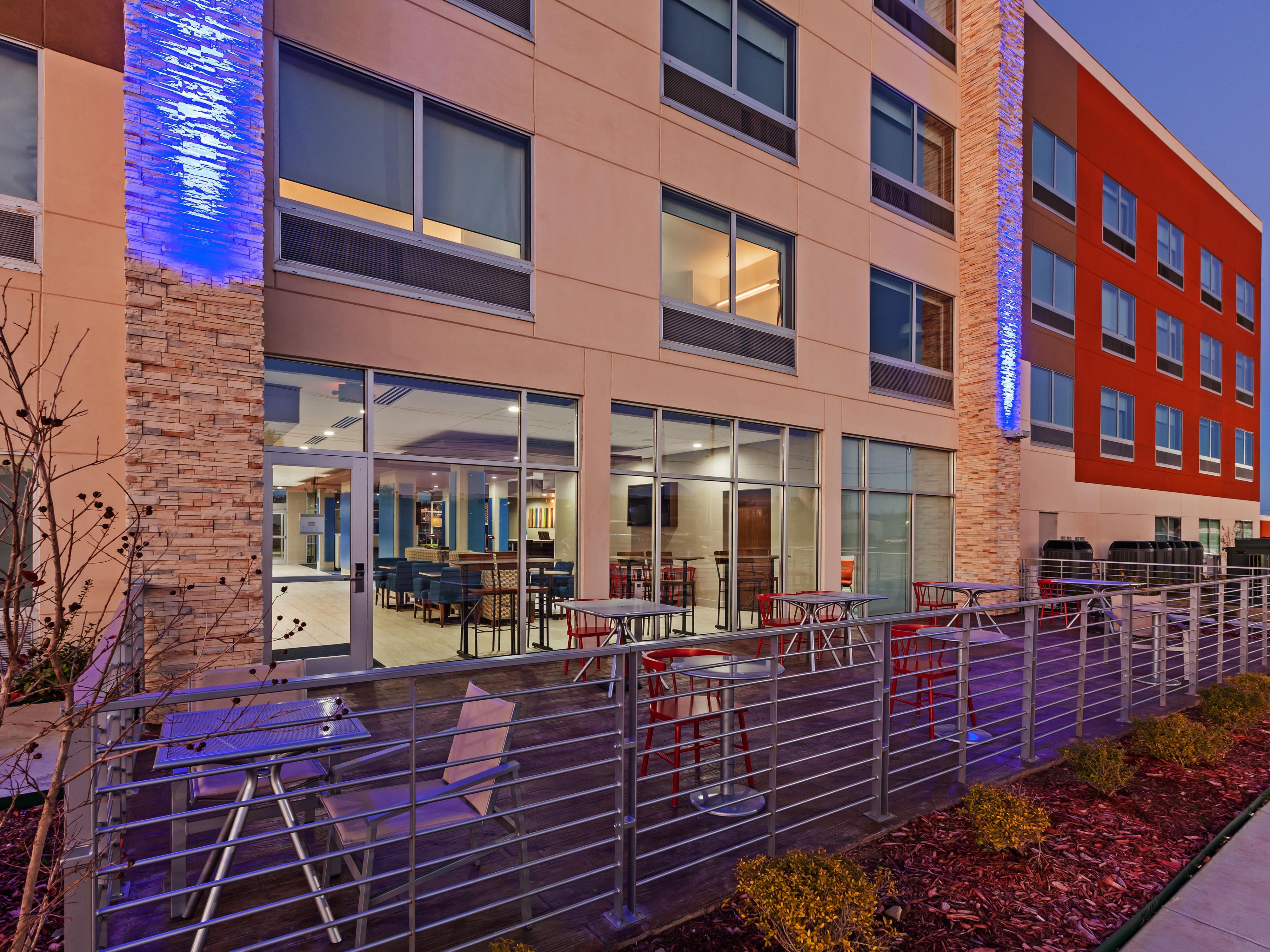 Enjoy complimentary hot breakfast, free Wi-Fi, a sparkling outdoor pool, and a 24-hour fitness center. As one of the few pet-friendly hotels in Sand Springs, we welcome your furry companions. Take advantage of outdoor patio dining and spacious guest rooms designed for relaxation and productivity.