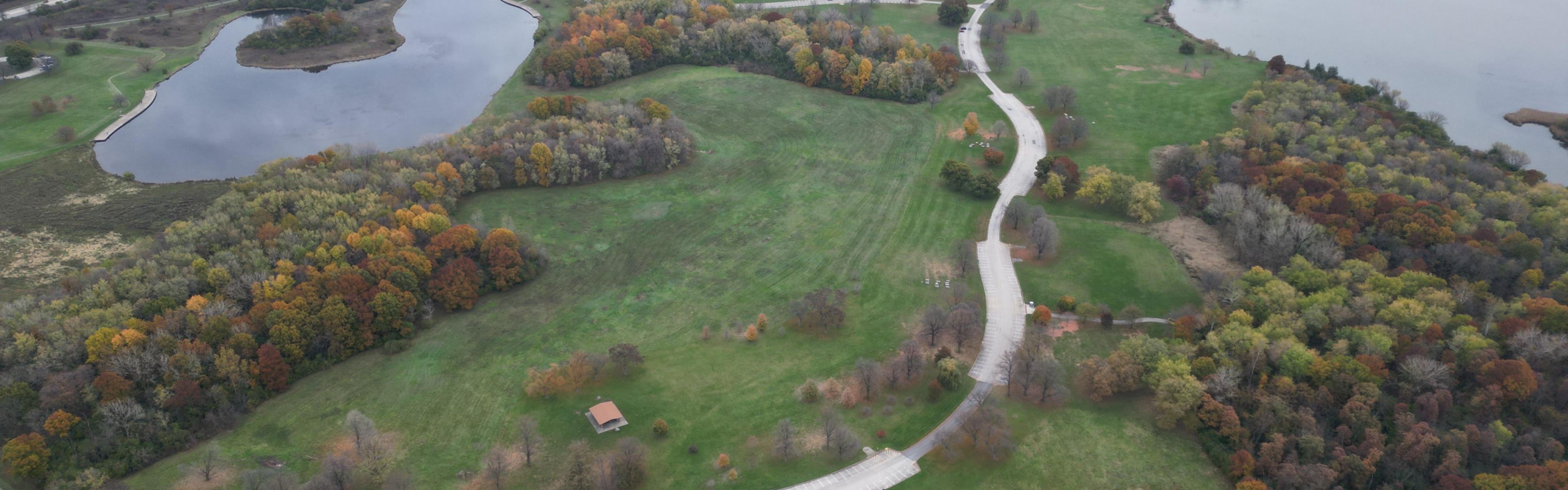 Busse woods is right across the hotel's street.