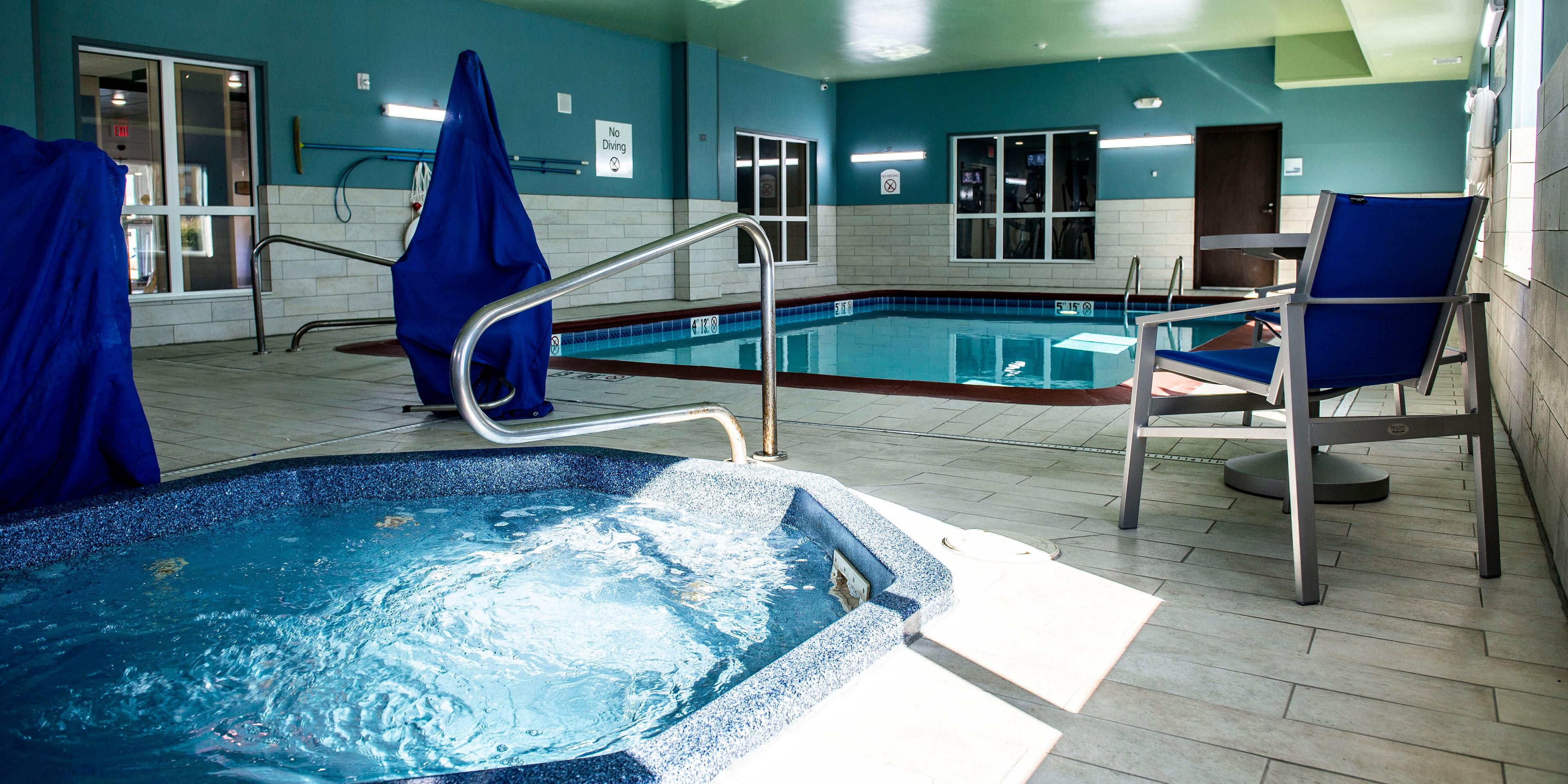 Come and enjoy our heated pool and jetted hot tub 
