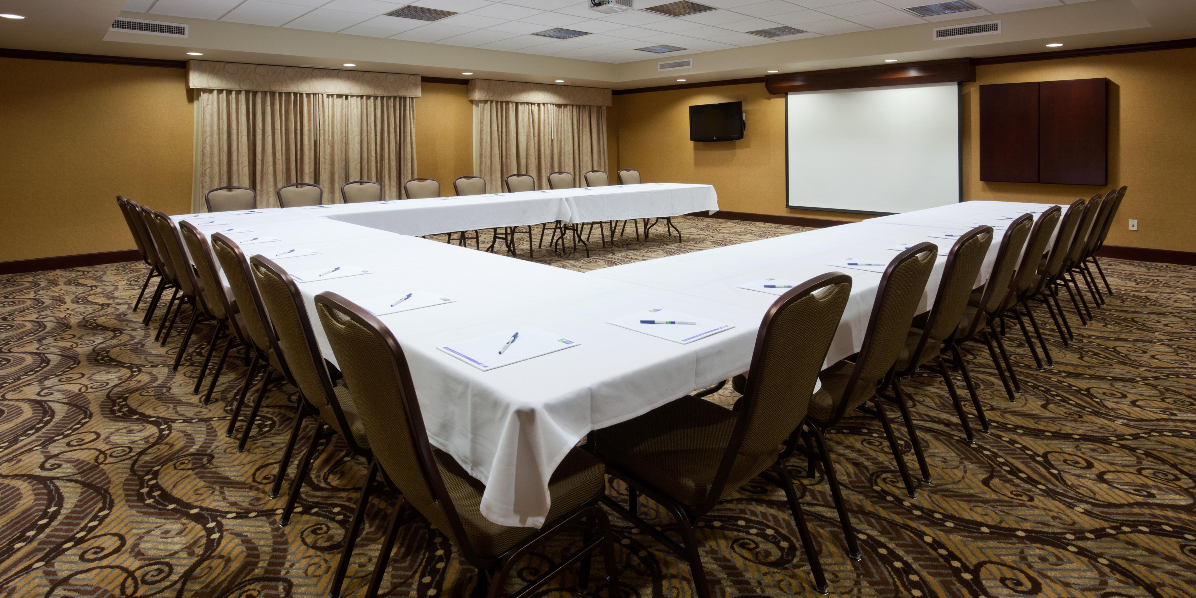 Did you know that we have a meeting room that can accommodate up to 45-50 people? Great for business meetings and social events such as birthday parties and rehearsal dinners, we are here to cater to your needs. Contact us today to check availability and prices. 