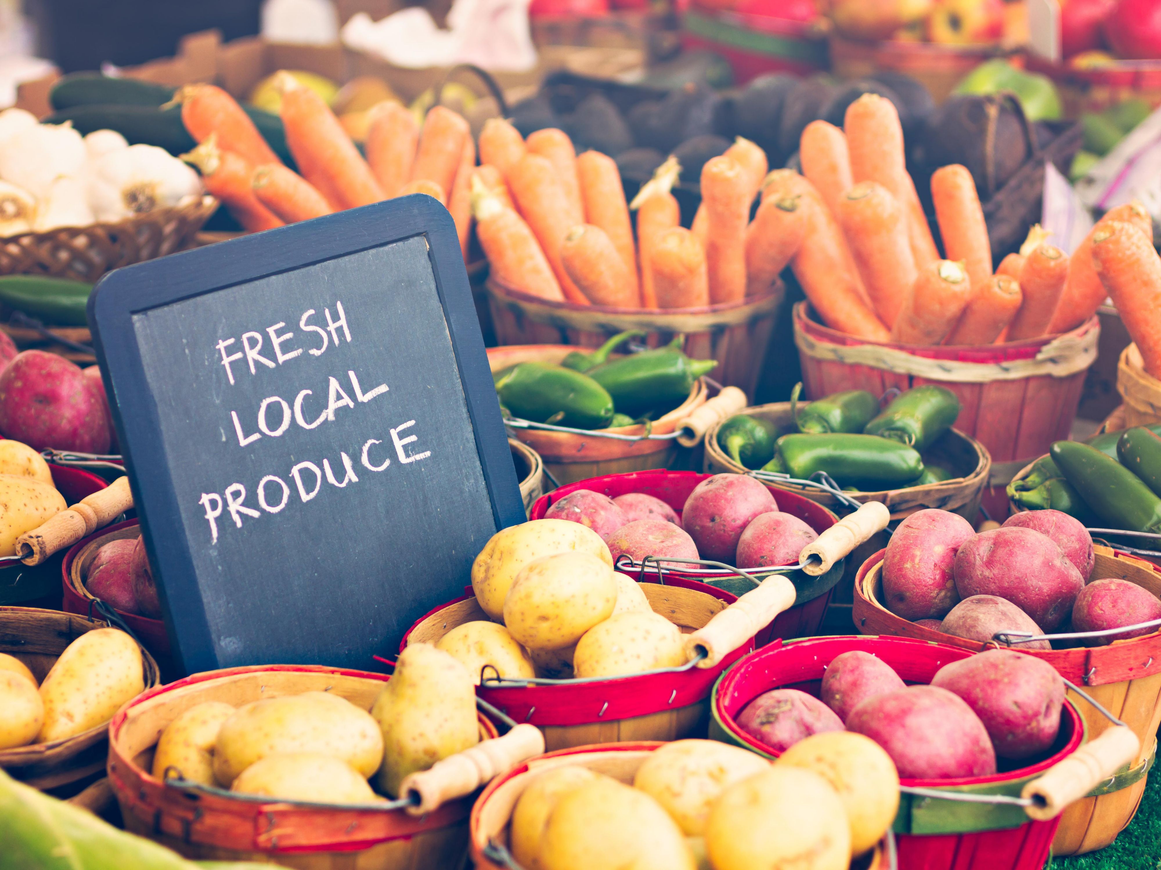 Local market produce for your perfect getaway