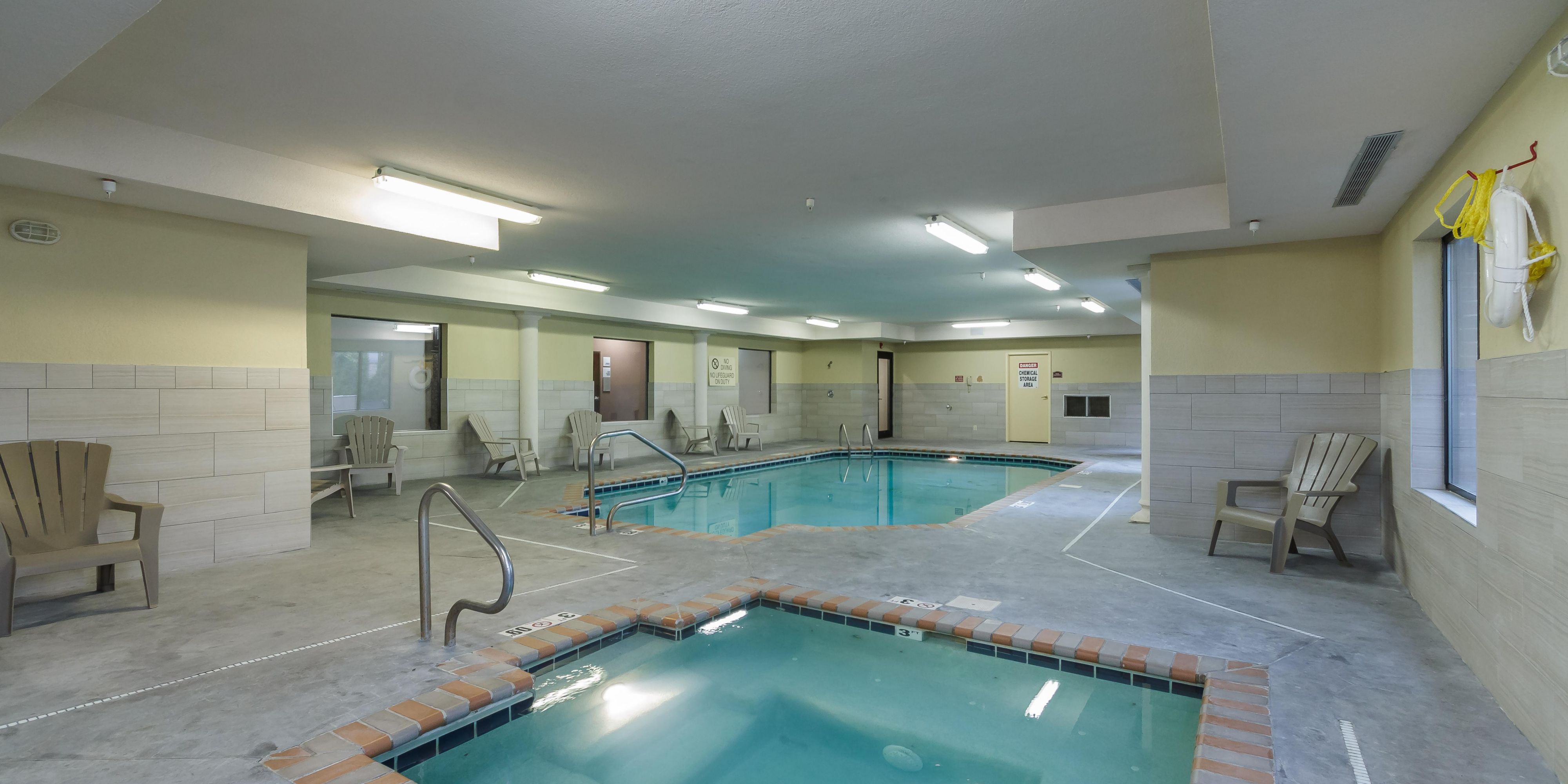 Relax in our indoor pool  great for all season long