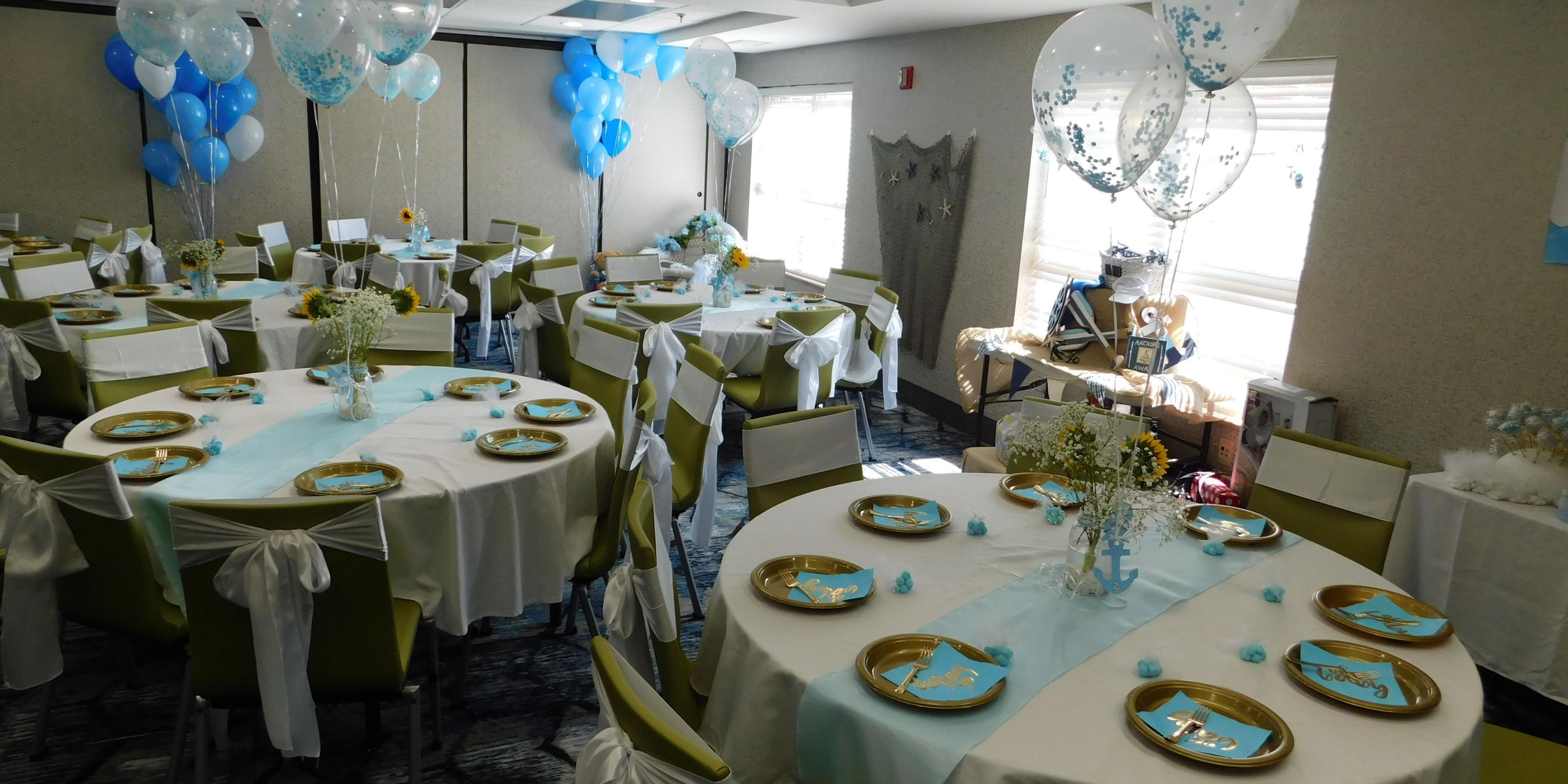 Perfect for your meeting or event, we offer 4 event space options for everything from board meetings to weddings and baby showers.  Contact us directly to check rates and availability.
