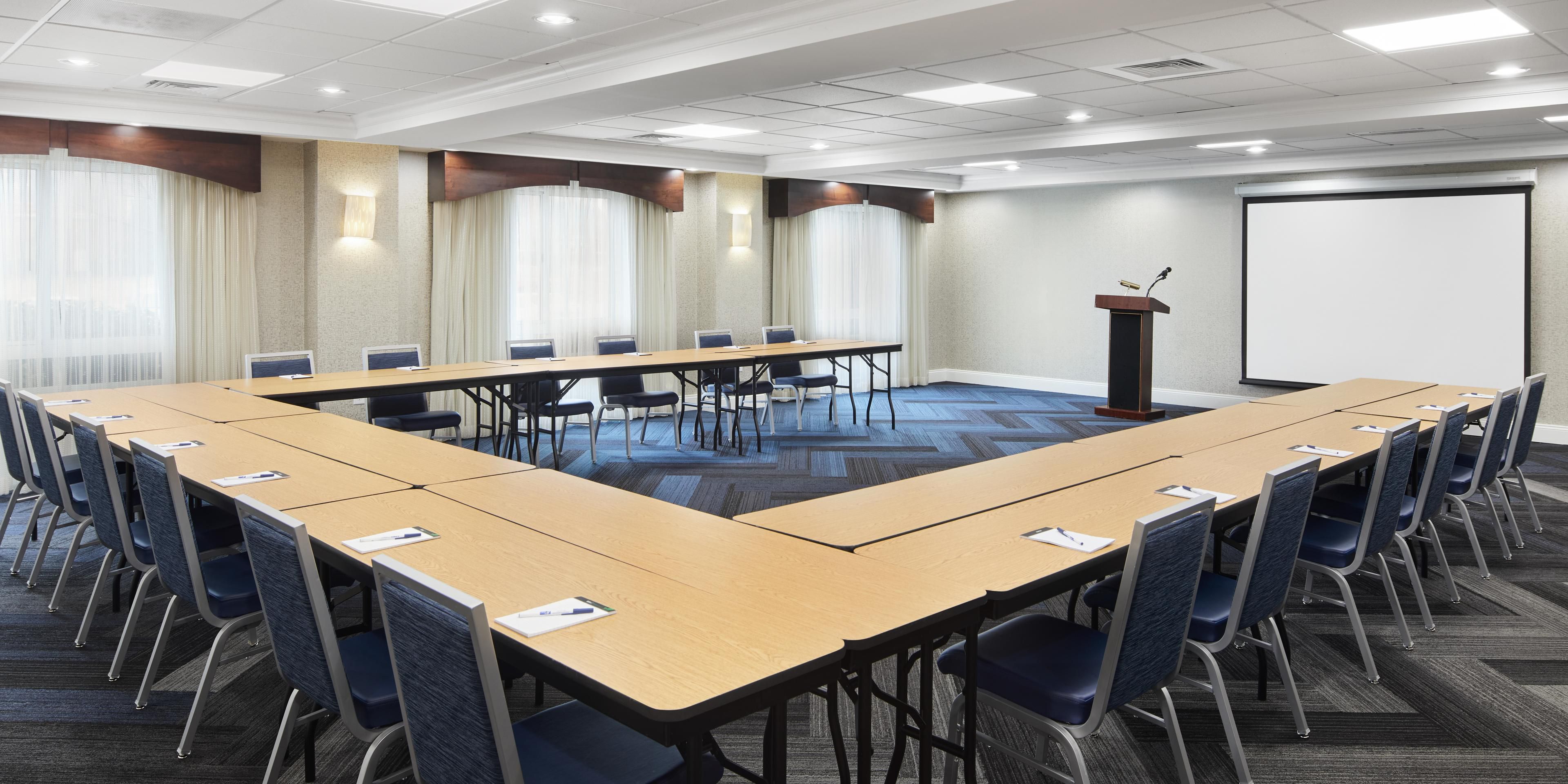 Over 1044 SF of combined meeting space. Own catering welcome. **DUE TO COVID-19, SEATING CAPACITY RESTRICTIONS APPLY**