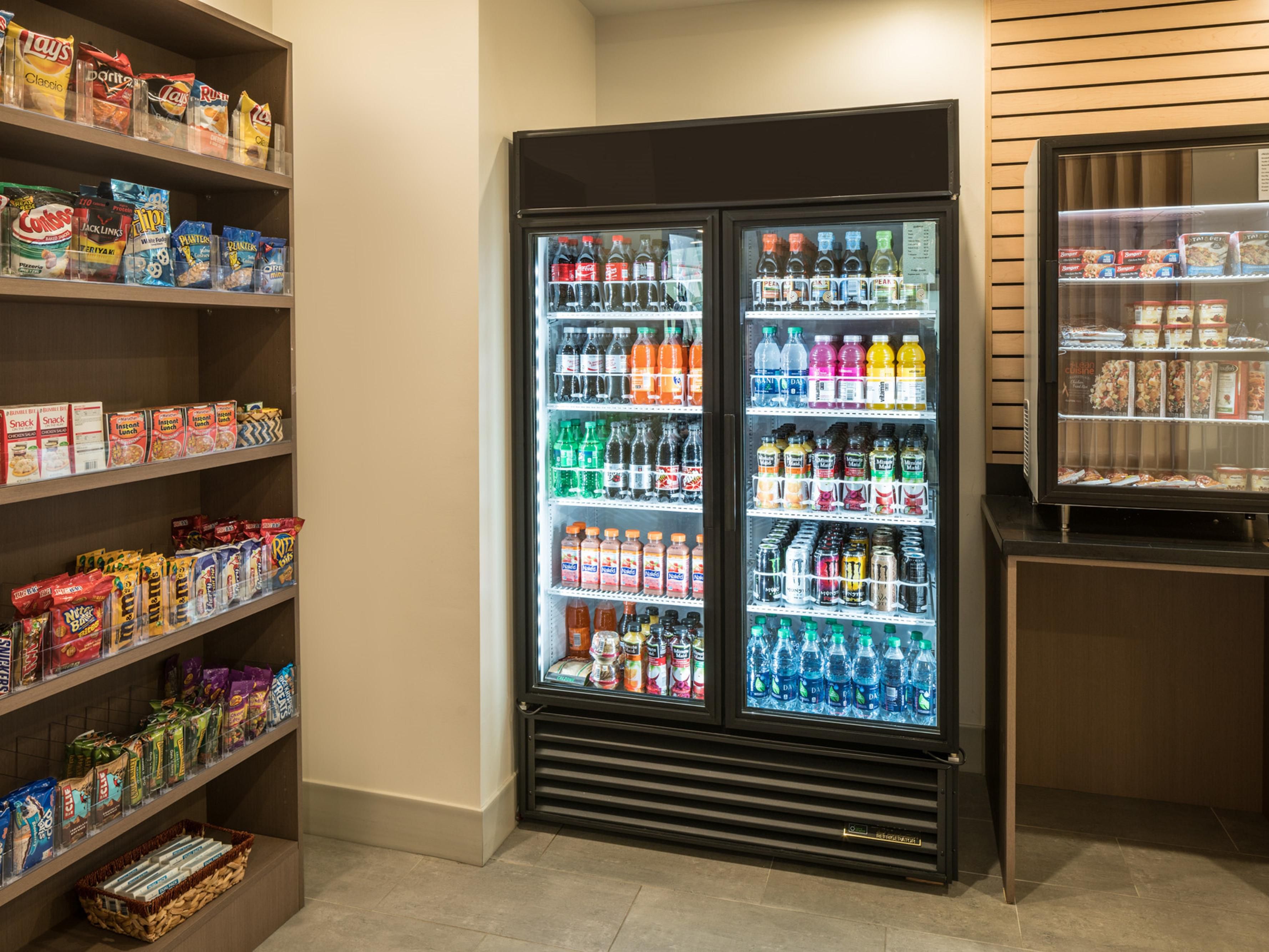 Hungry?  Stop at our sundry shop for some snacks!