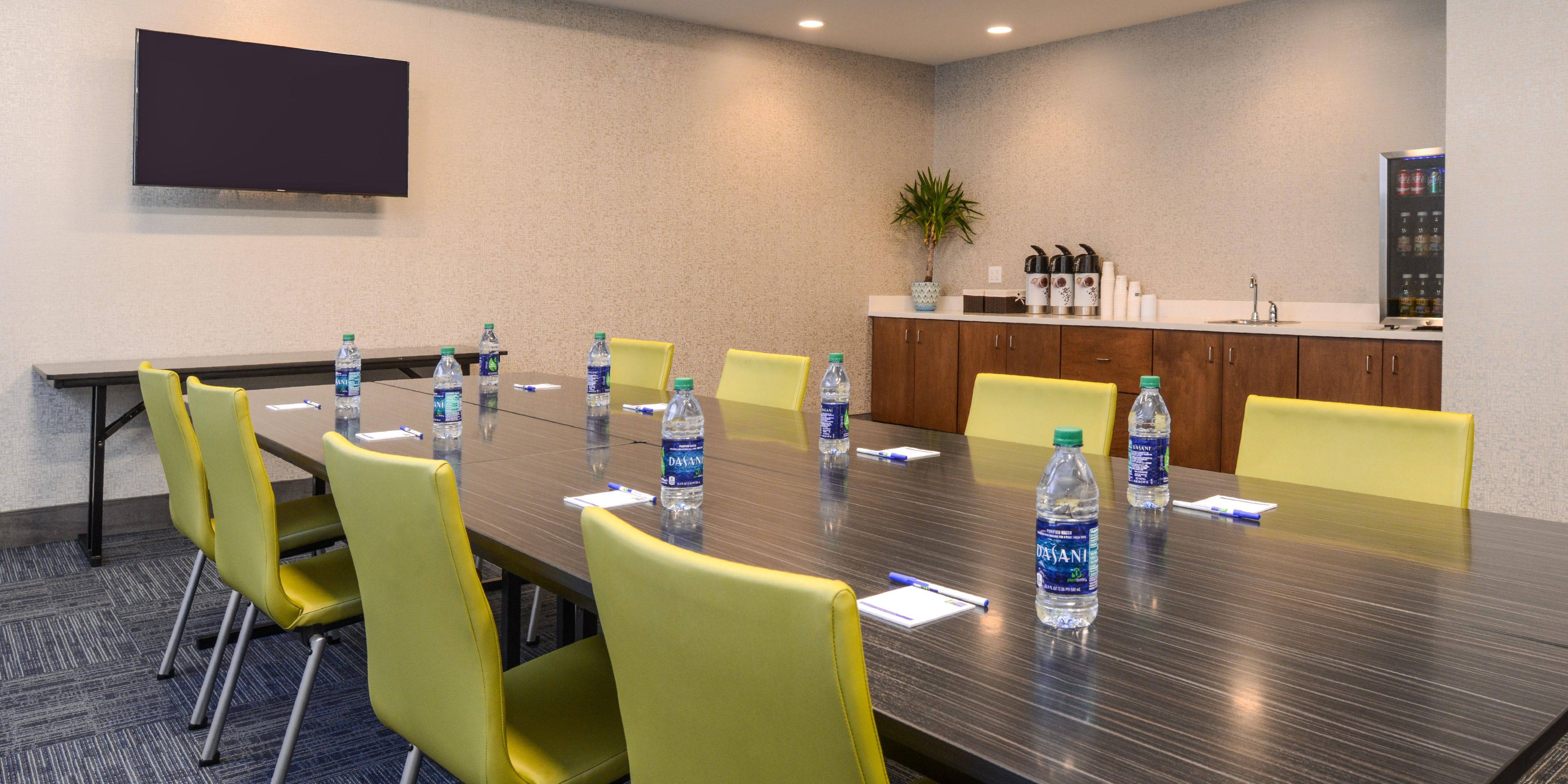 Need a space to host a meeting or a group event? Our Bay Pines Meeting Room is equipped with audio-visual technology, tables and chairs, and complimentary coffee! Call now and book an event. 