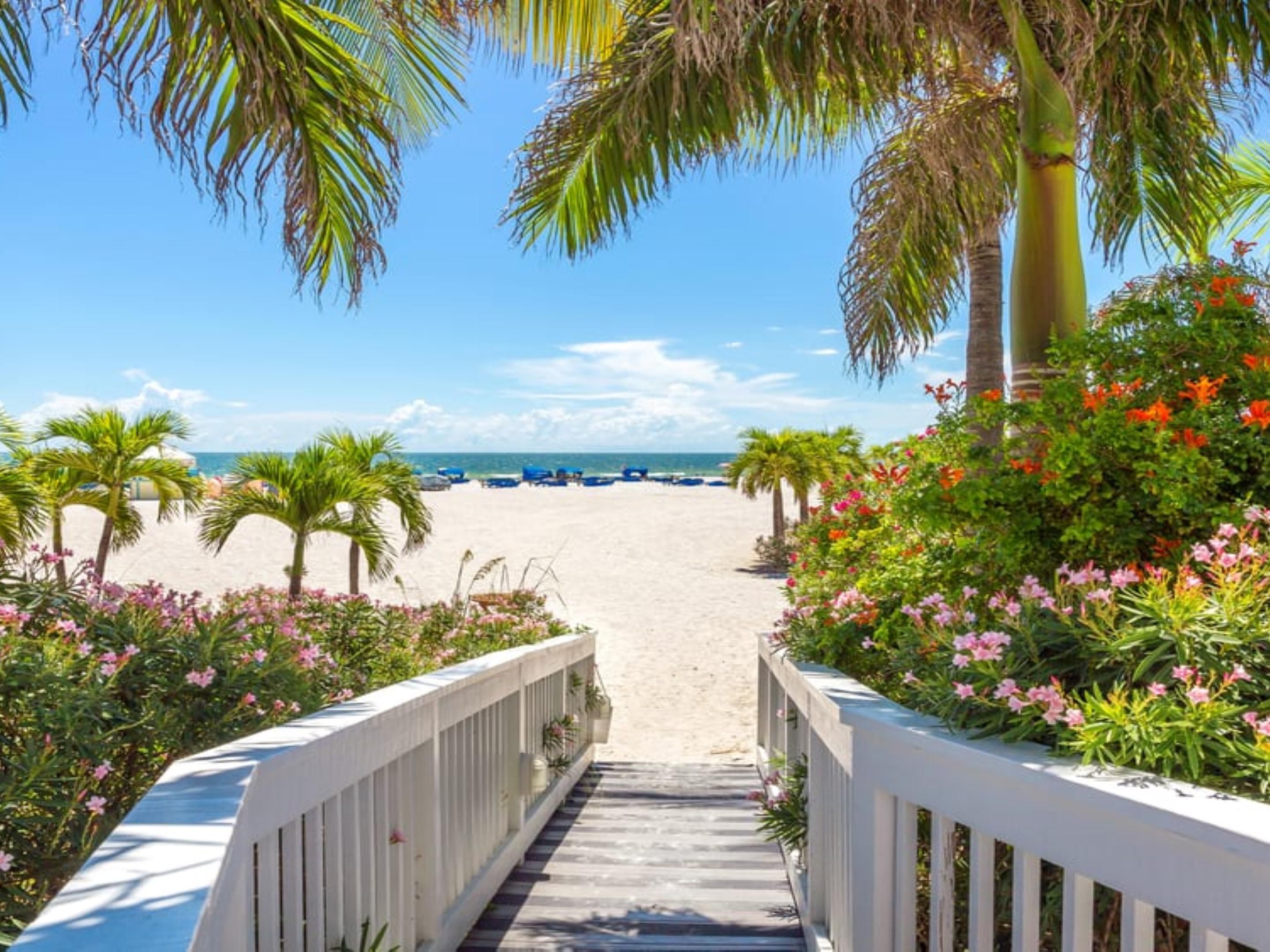 Enjoy Mother Nature's amazing color palette presented nightly over Madeira Beach and the Gulf of Mexico. This breathtaking view is located only 1 mile away from us and is calling for good vibes!