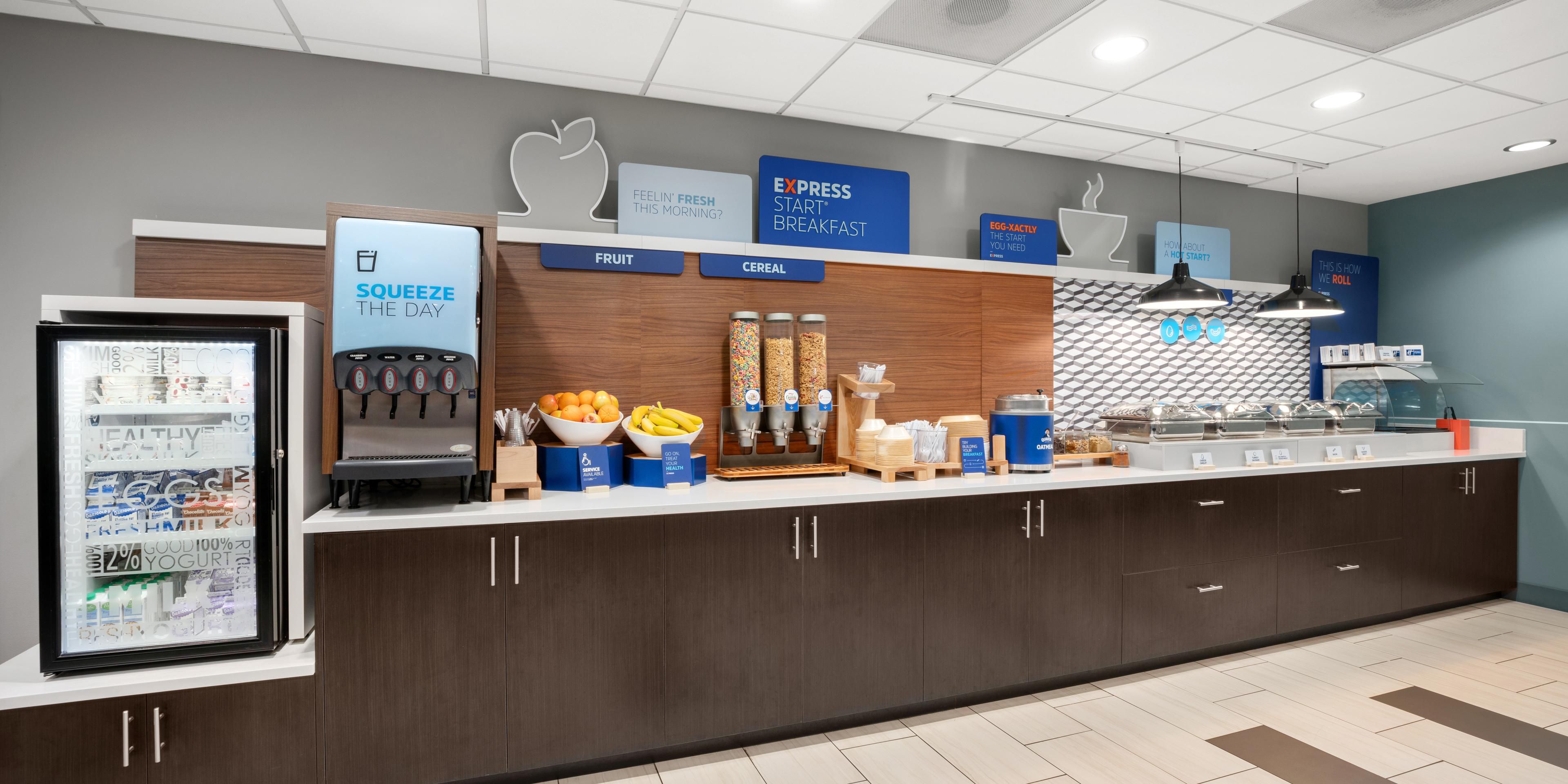 Our hot breakfast bar is truly the best way to start any morning. The daily rotation of egg and meat options along with gluten and dairy free options we have something for the whole family. 