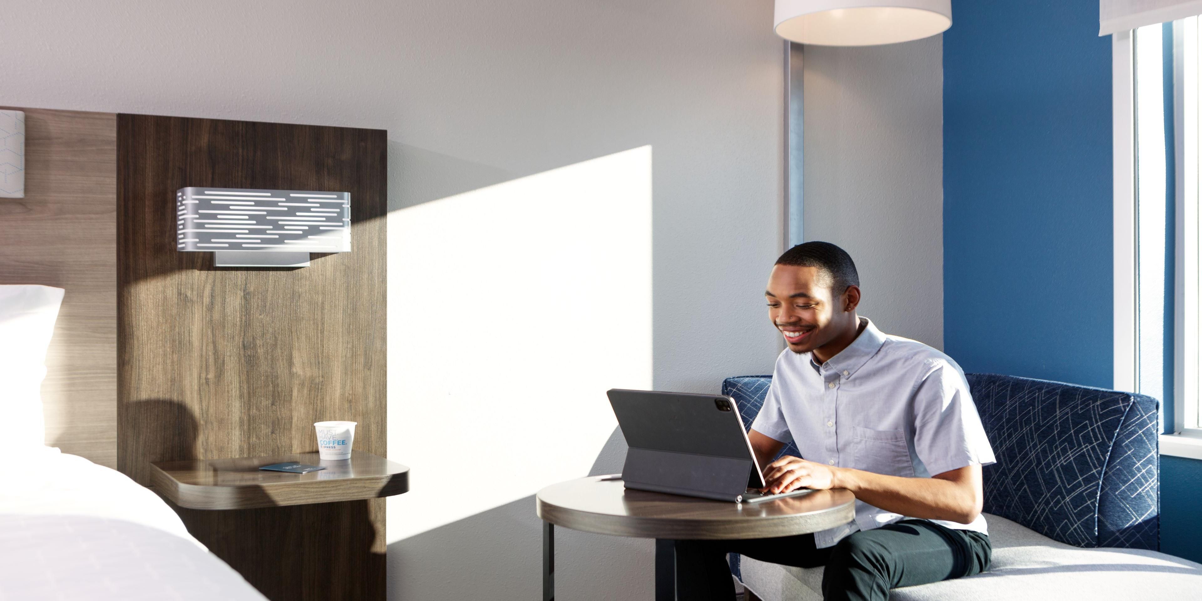 Enjoy all the essentials you need to make your stay productive, including fast, free wi-fi and plentiful charging stations.