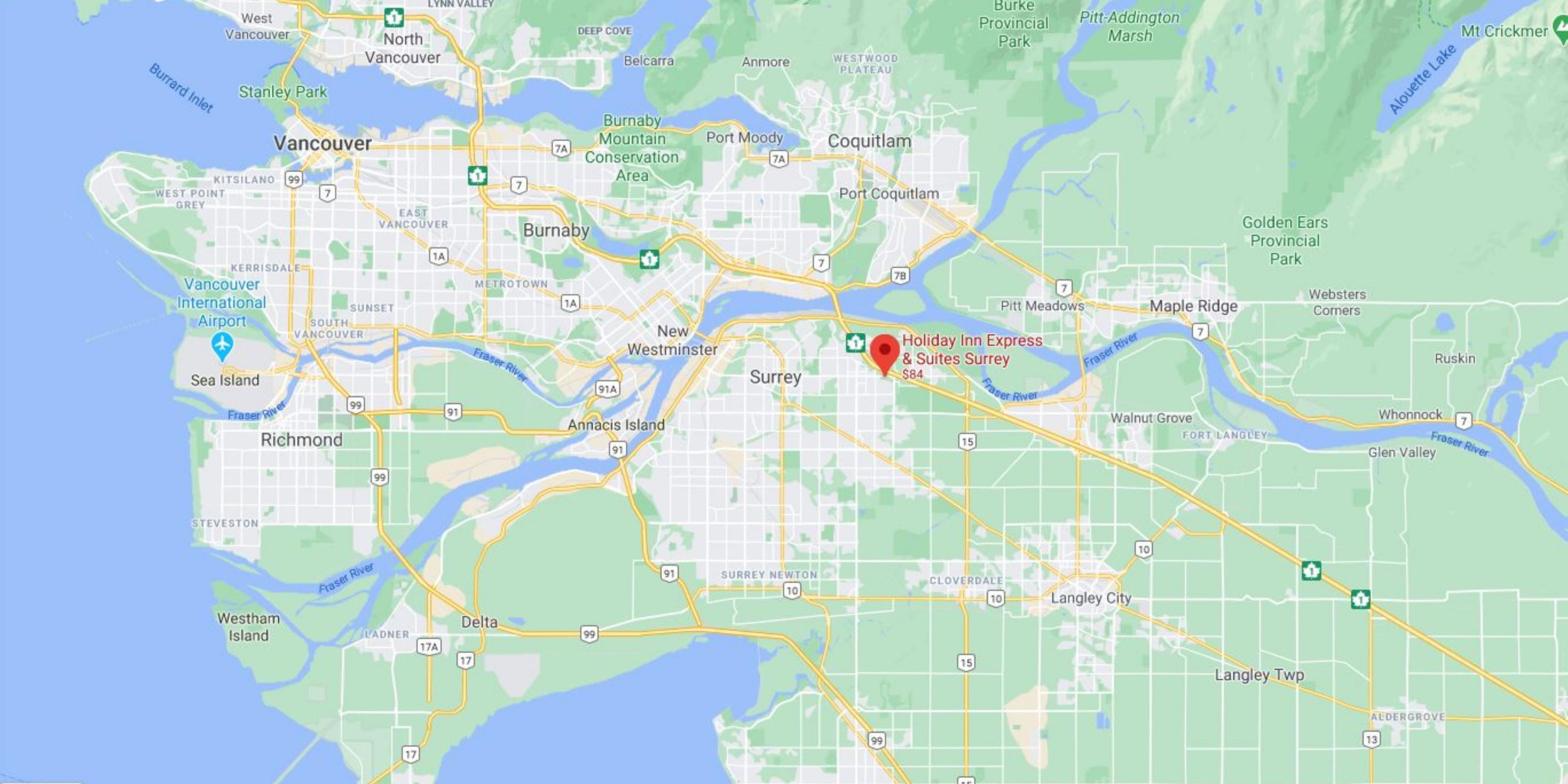 Our property is located at the heart of the lower mainland just off highway one. We are around 30 to 40 minutes from Downtown Vancouver, YVR Airport, Abbotsford Airport, United States border, BC Ferry Terminals, Vancouver Zoo and The Pacific National Exhibition Grounds.