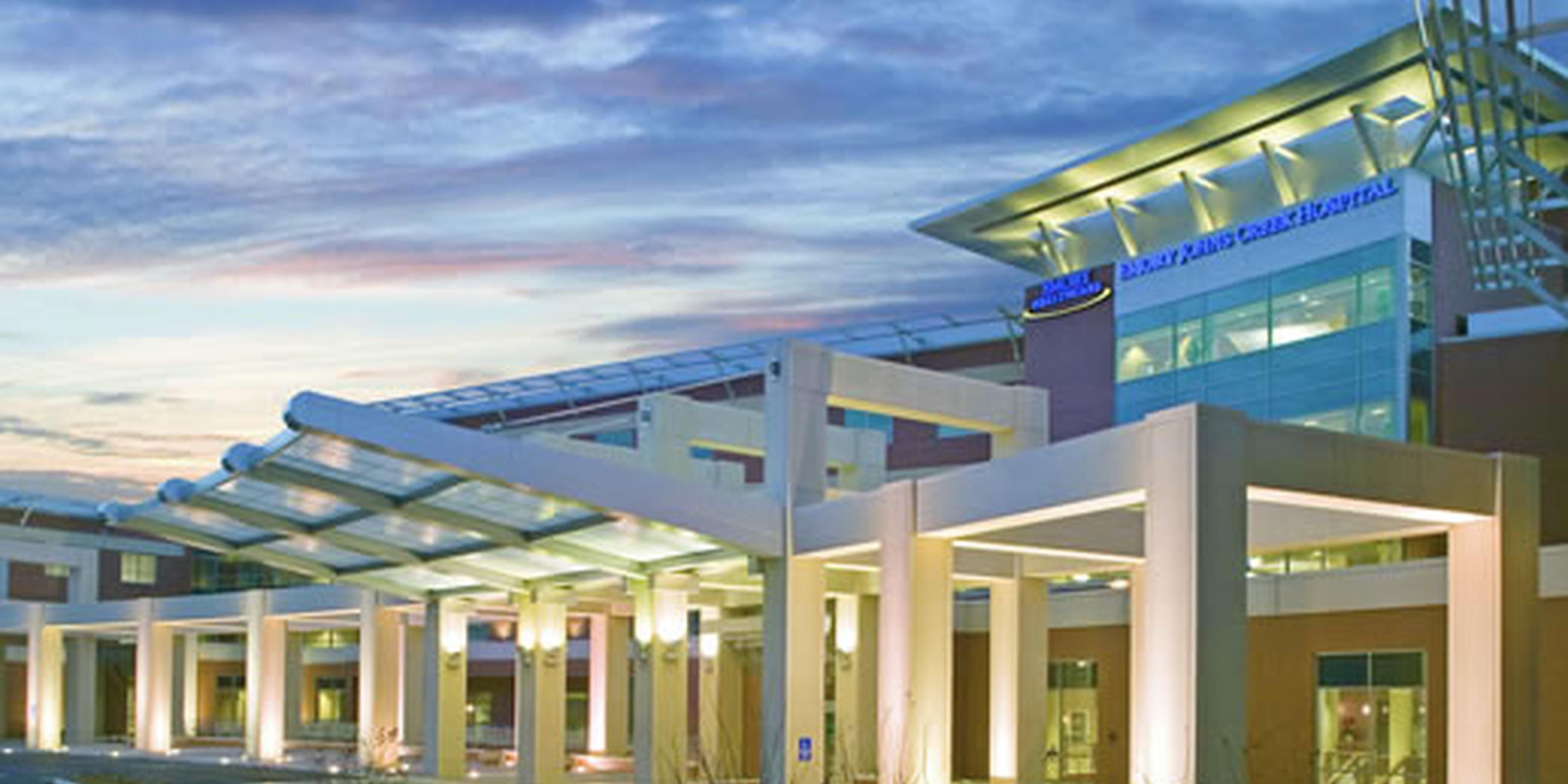 We are within walking distance of one of the leaders in healthcare. The facility features a new nuclear medicine unit to provide the highest quality diagnostic imaging to its patients. The love that this hospital staff has for its patients is astounding. When the need arises, you won't be in better hands.