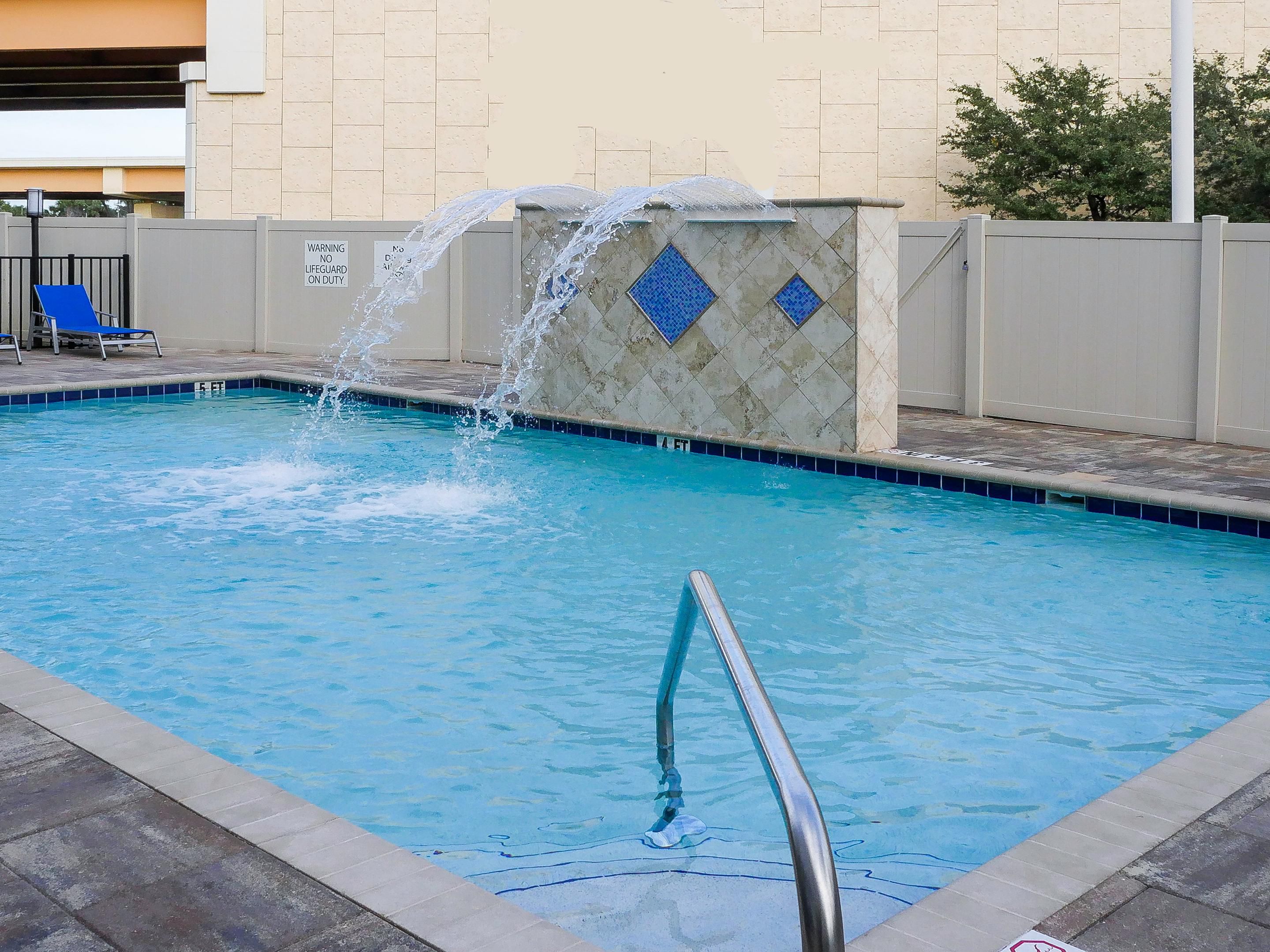 Take a dip in our delightful outdoor pool!